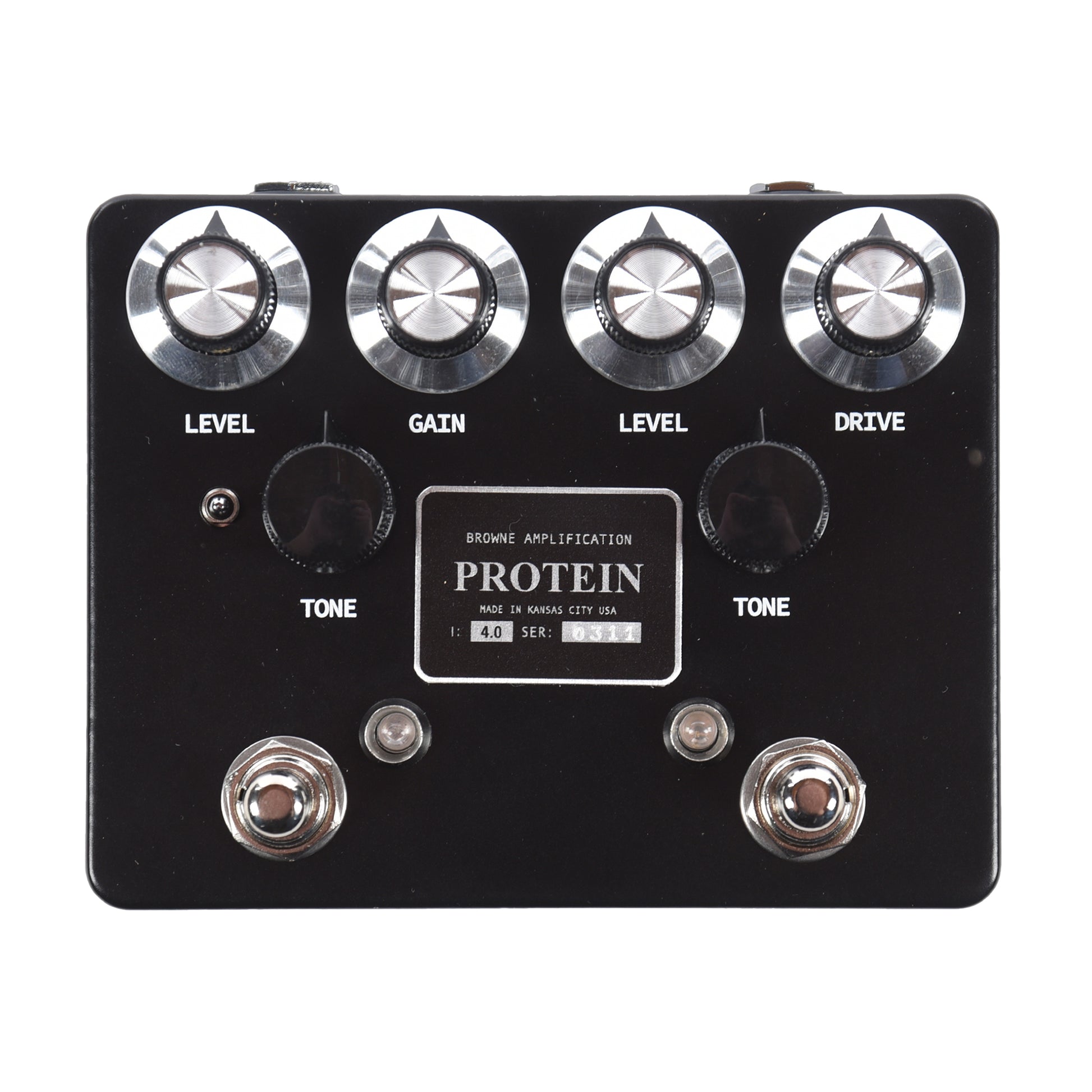Browne Amplification Protein Dual Overdrive v4 Pedal Black Effects and Pedals / Overdrive and Boost