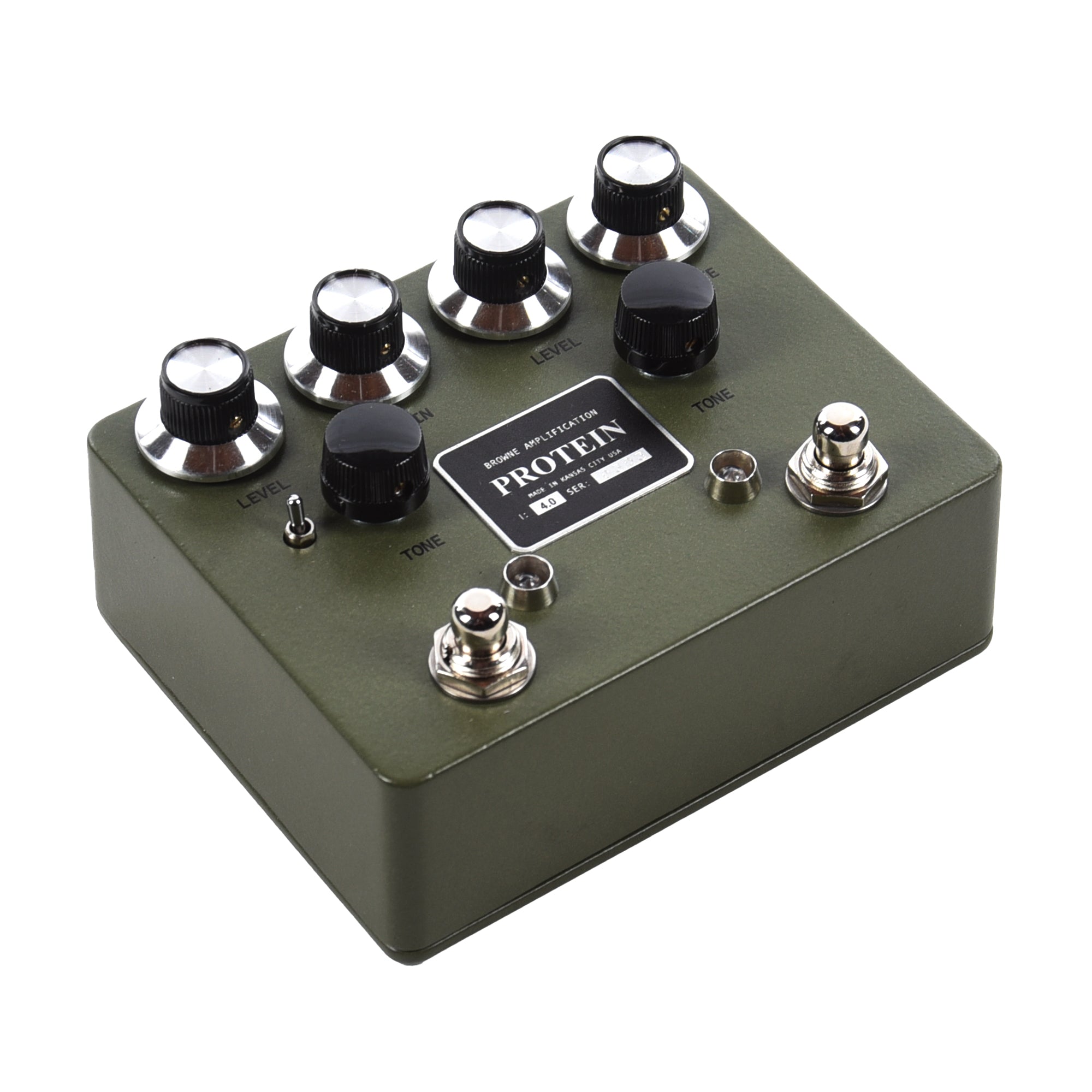 Browne Amplification Protein Dual Overdrive v4 Pedal Green Effects and Pedals / Overdrive and Boost
