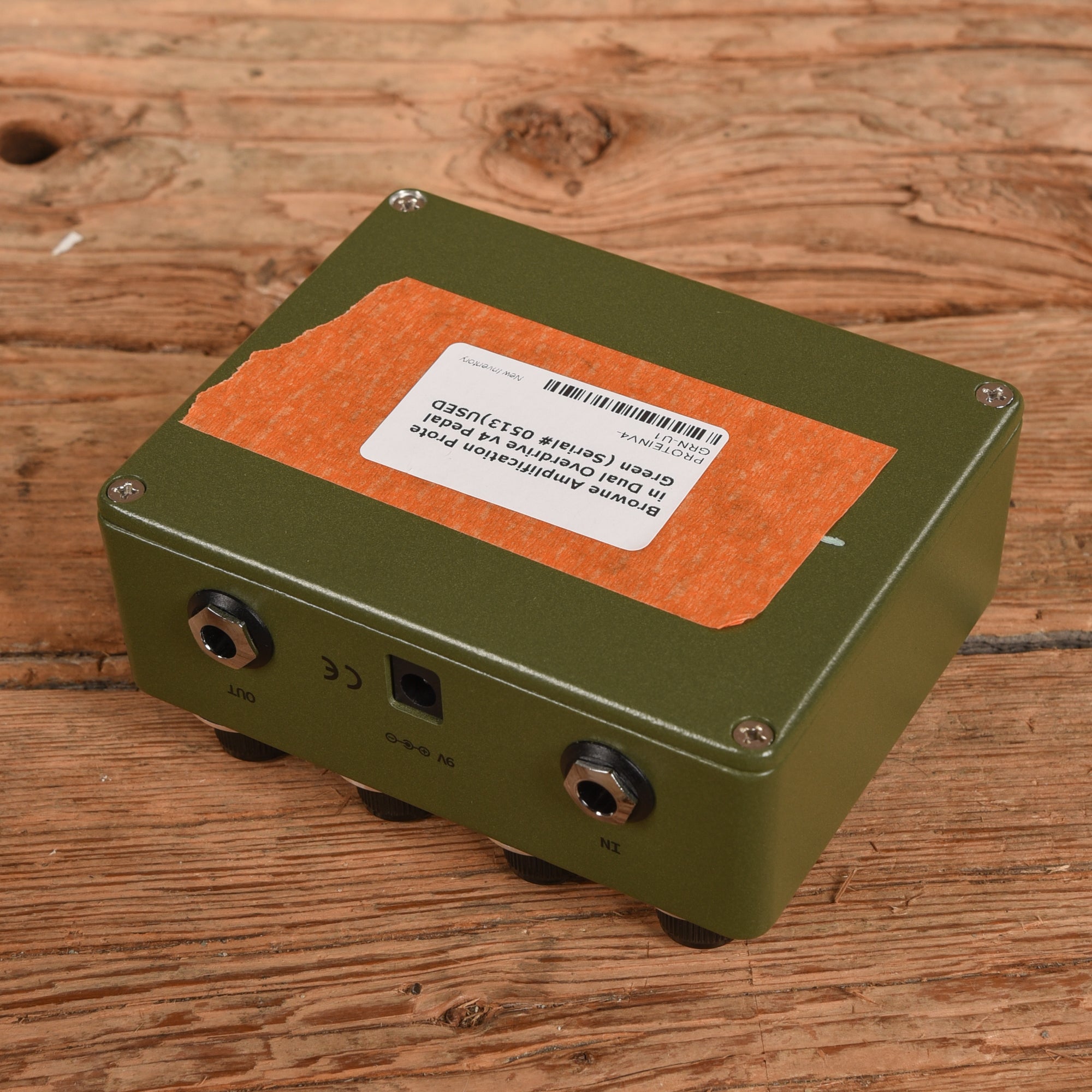 Browne Amplification Protein Dual Overdrive v4 Pedal Green Effects and Pedals / Overdrive and Boost