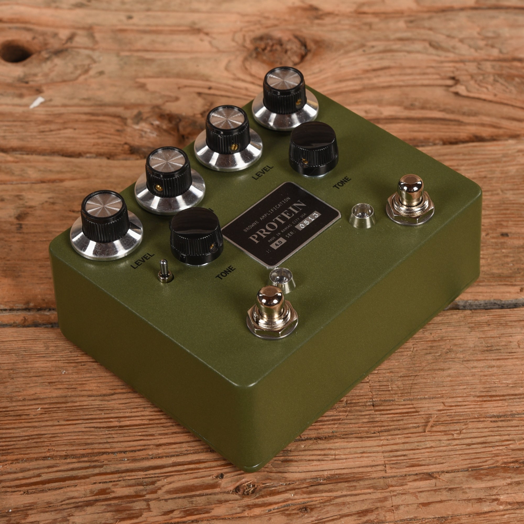 Browne Amplification Protein Dual Overdrive v4 Pedal Green Effects and Pedals / Overdrive and Boost