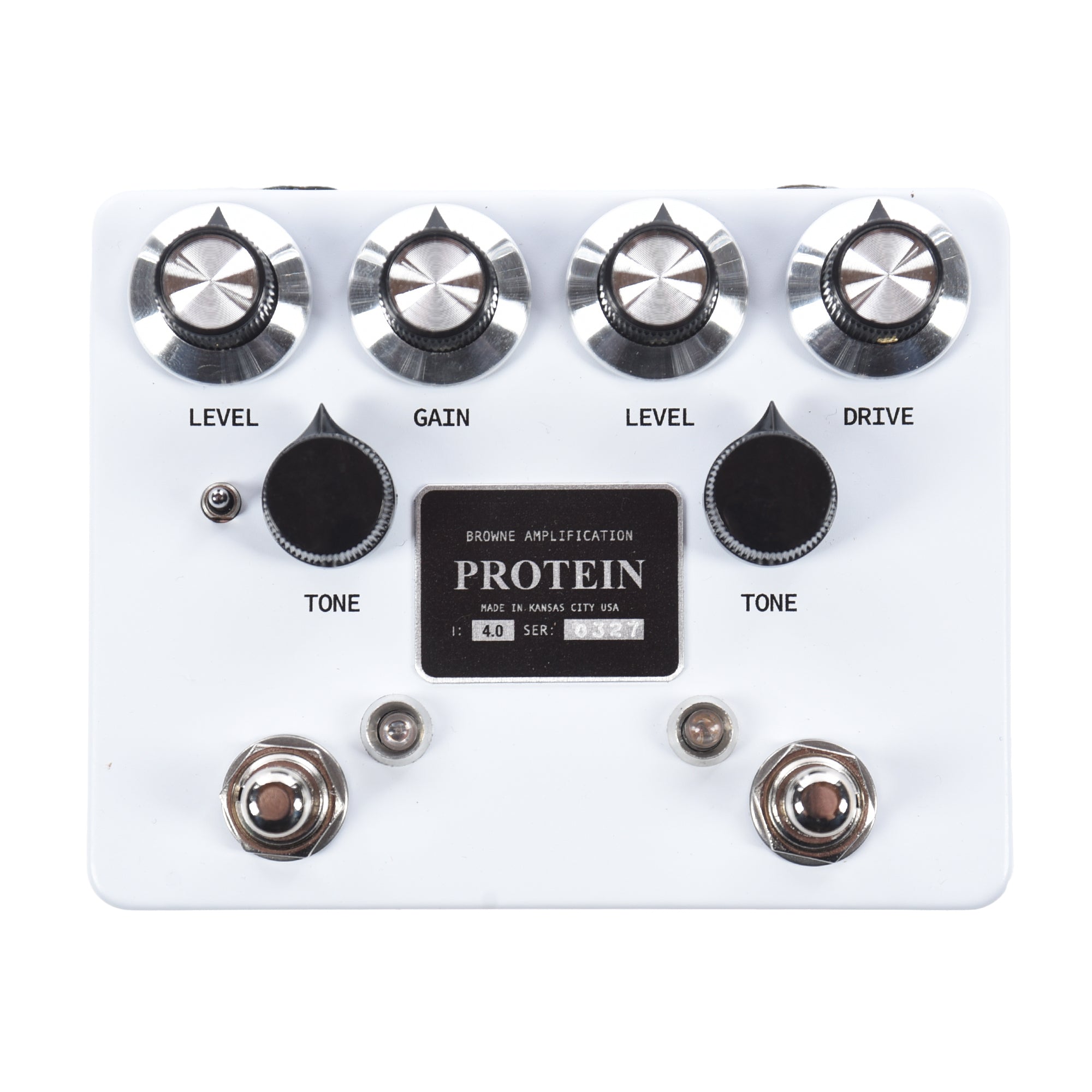 Browne Amplification Protein Dual Overdrive v4 Pedal White Effects and Pedals / Overdrive and Boost
