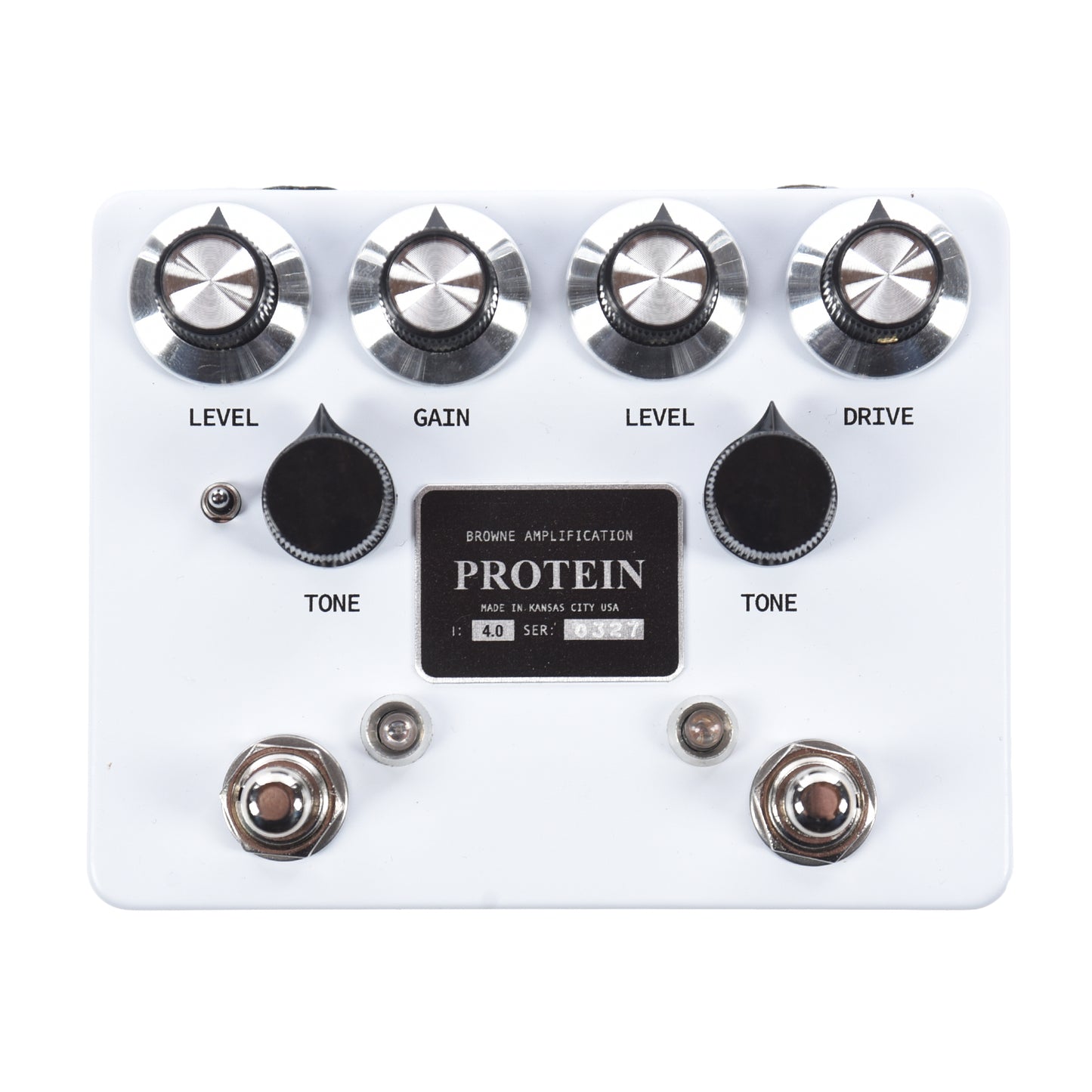 Browne Amplification Protein Dual Overdrive v4 Pedal White Effects and Pedals / Overdrive and Boost