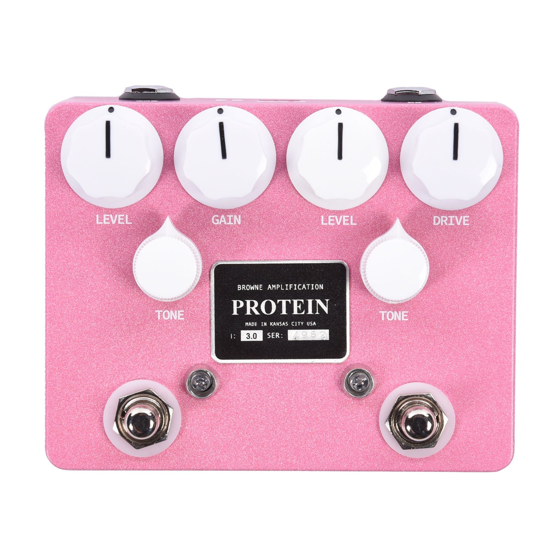 Browne Amplification The Protein Dual Overdrive v3 Pedal Pink Effects and Pedals / Overdrive and Boost