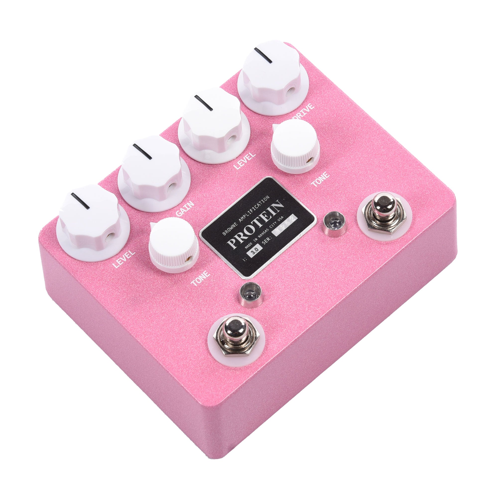 Browne Amplification The Protein Dual Overdrive v3 Pedal Pink Effects and Pedals / Overdrive and Boost