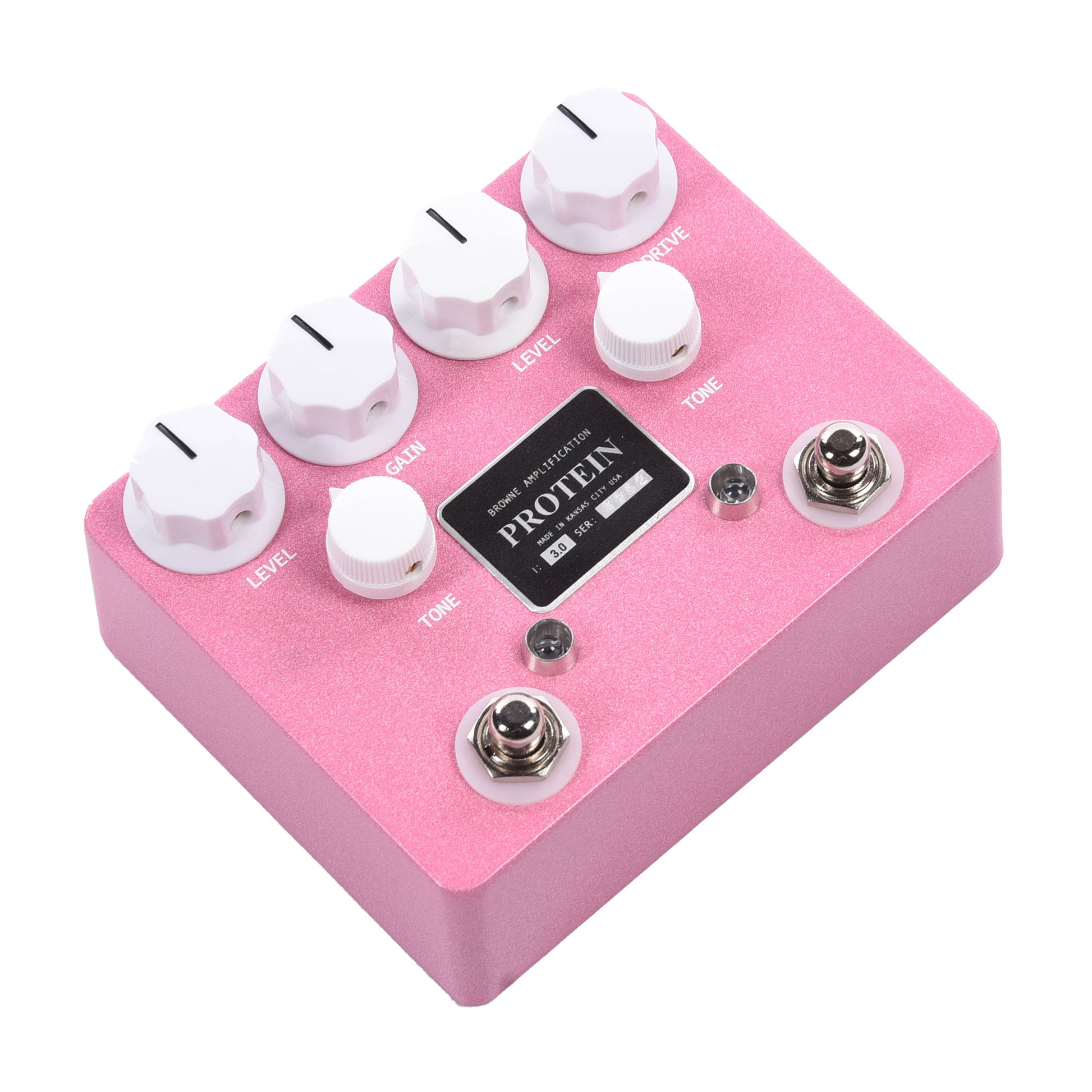 Browne Amplification The Protein Dual Overdrive v3 Pedal Pink Effects and Pedals / Overdrive and Boost