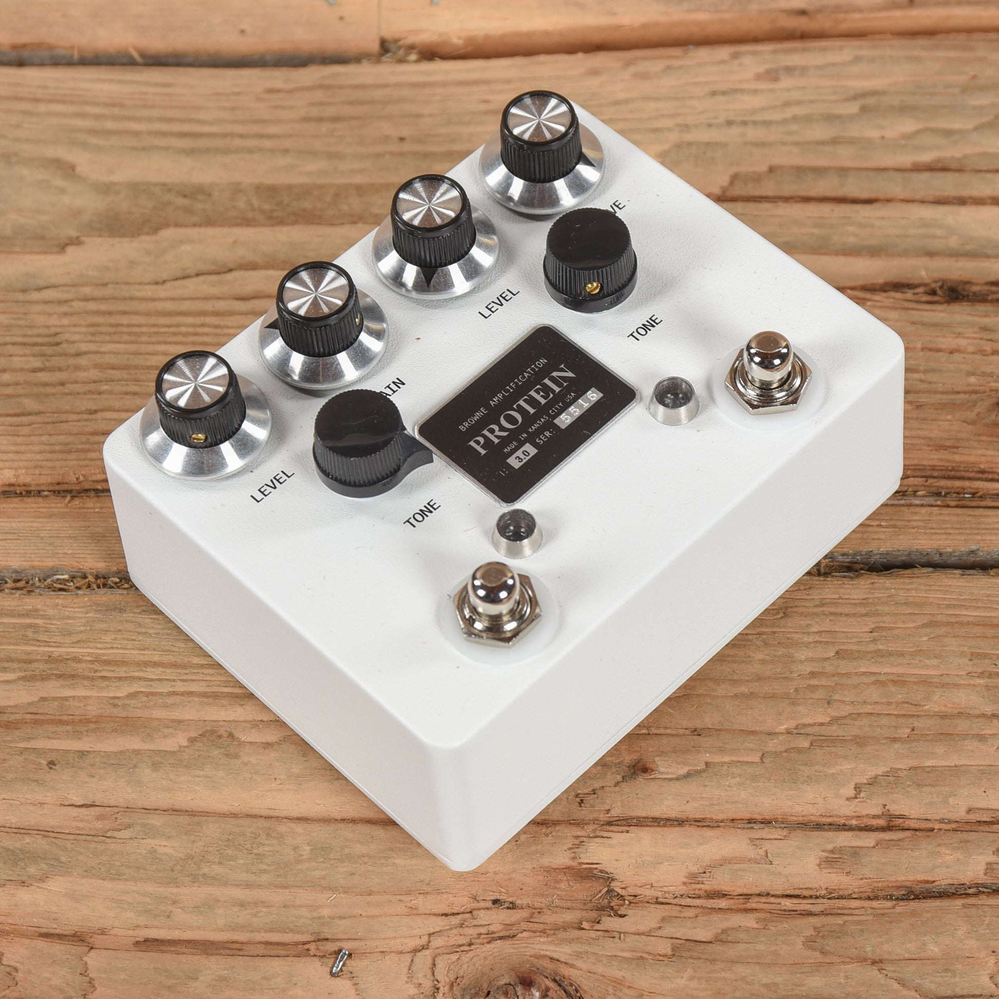 Browne Amplification The Protein Dual Overdrive v3 Pedal White Effects and Pedals / Overdrive and Boost