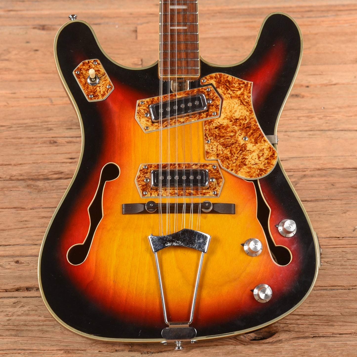 Bruno Royal Artist Sunburst 1960s Electric Guitars / Semi-Hollow