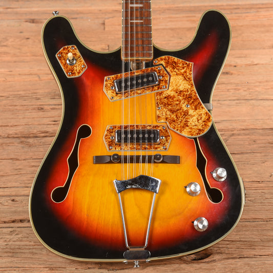 Bruno Royal Artist Sunburst 1960s Electric Guitars / Semi-Hollow