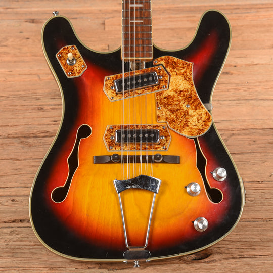 Bruno Royal Artist Sunburst 1960s Electric Guitars / Semi-Hollow