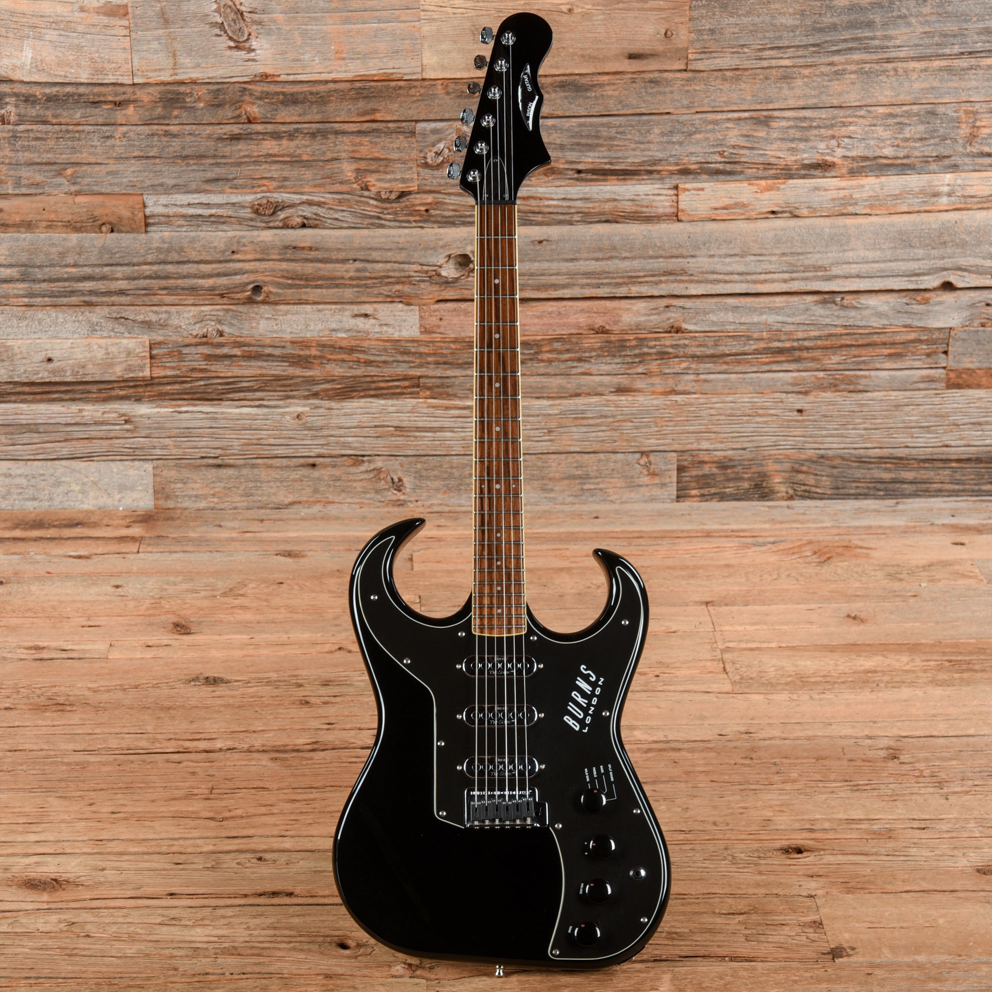 Burns Bison Reissue Black Electric Guitars