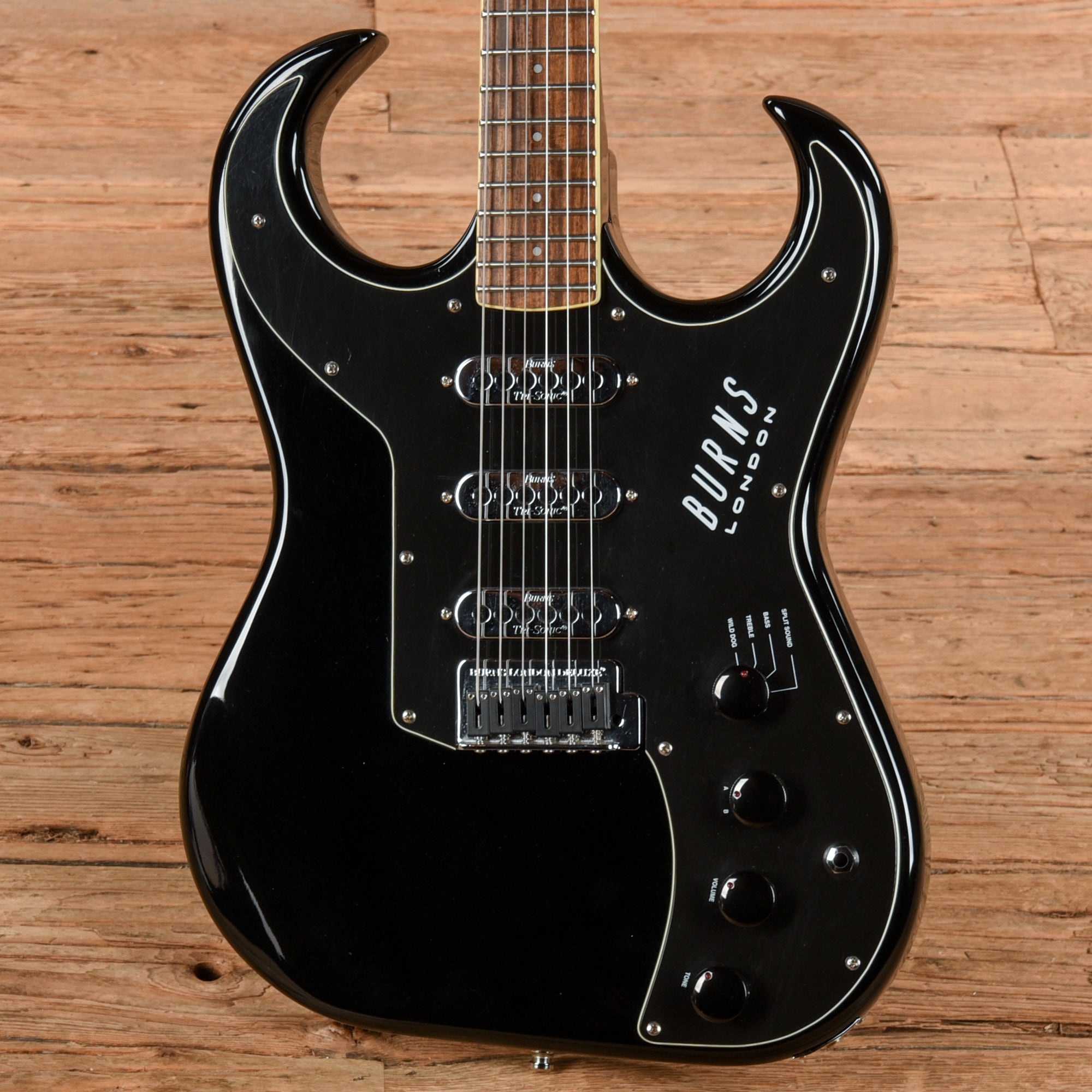 Burns Bison Reissue Black Electric Guitars