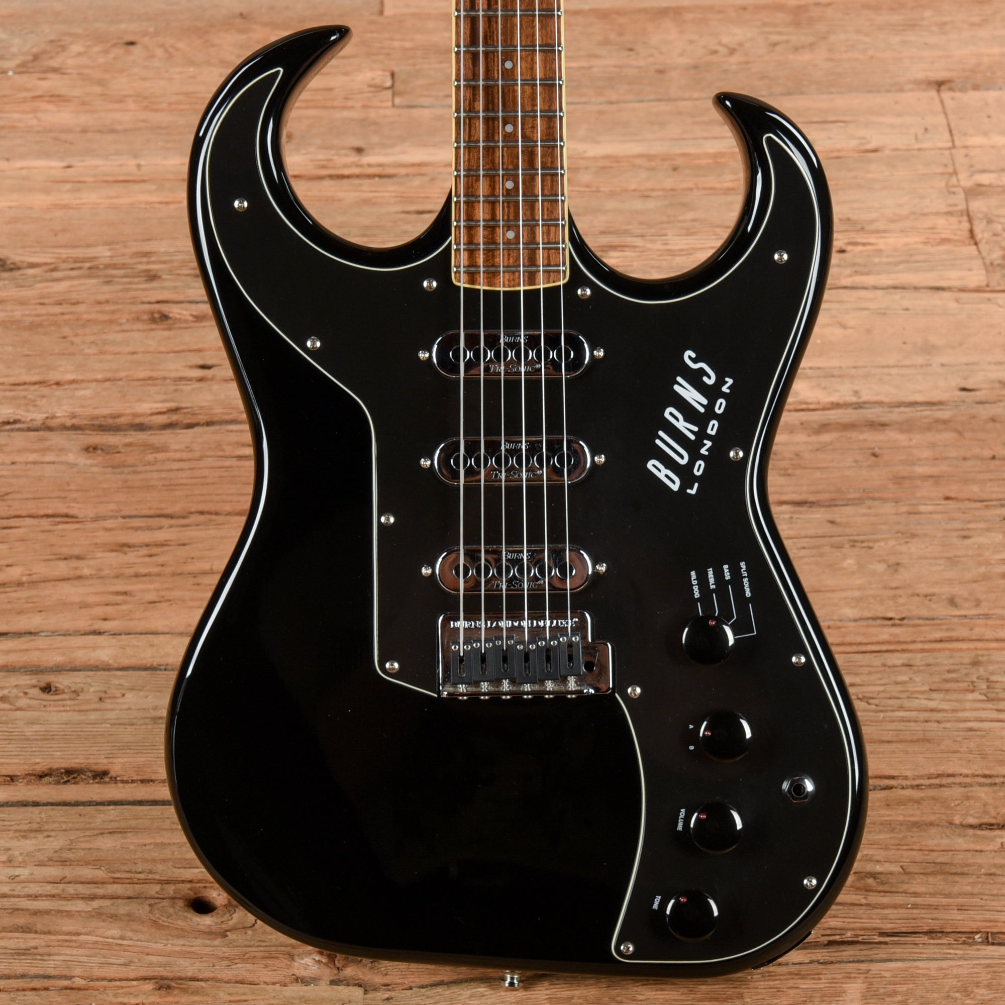 Burns Bison Reissue Black Electric Guitars
