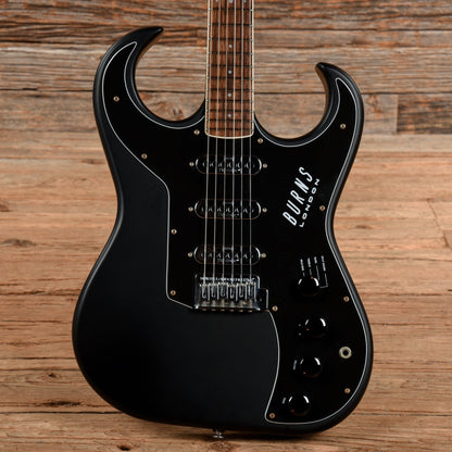 Burns Bison Series Flat Black Electric Guitars / Solid Body