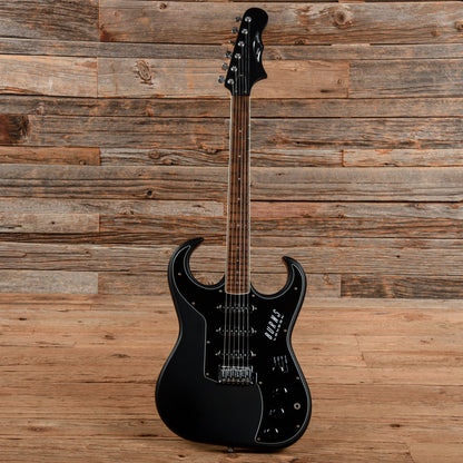 Burns Bison Series Flat Black Electric Guitars / Solid Body