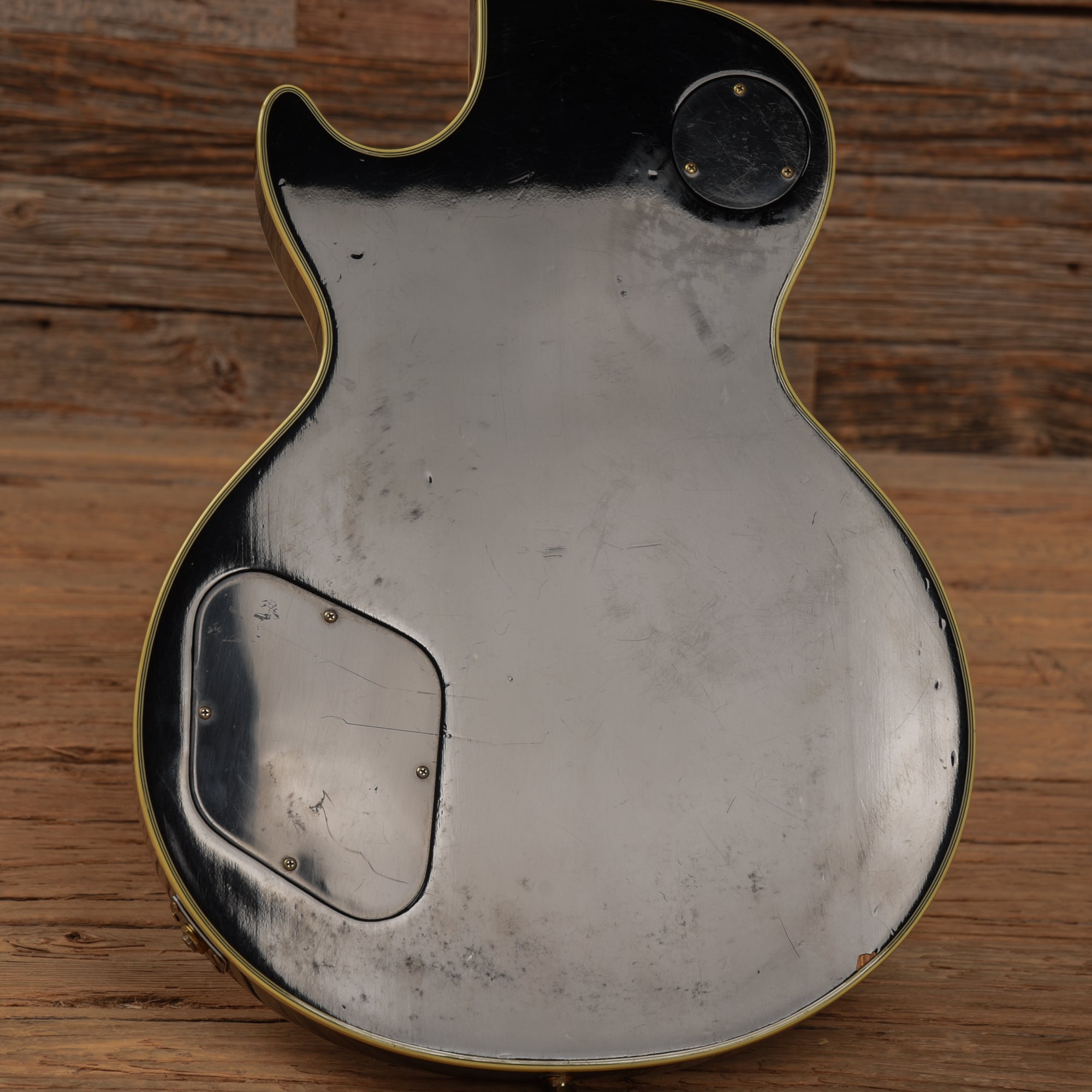 Burny 3-Pickup Singlecut Black Electric Guitars / Solid Body