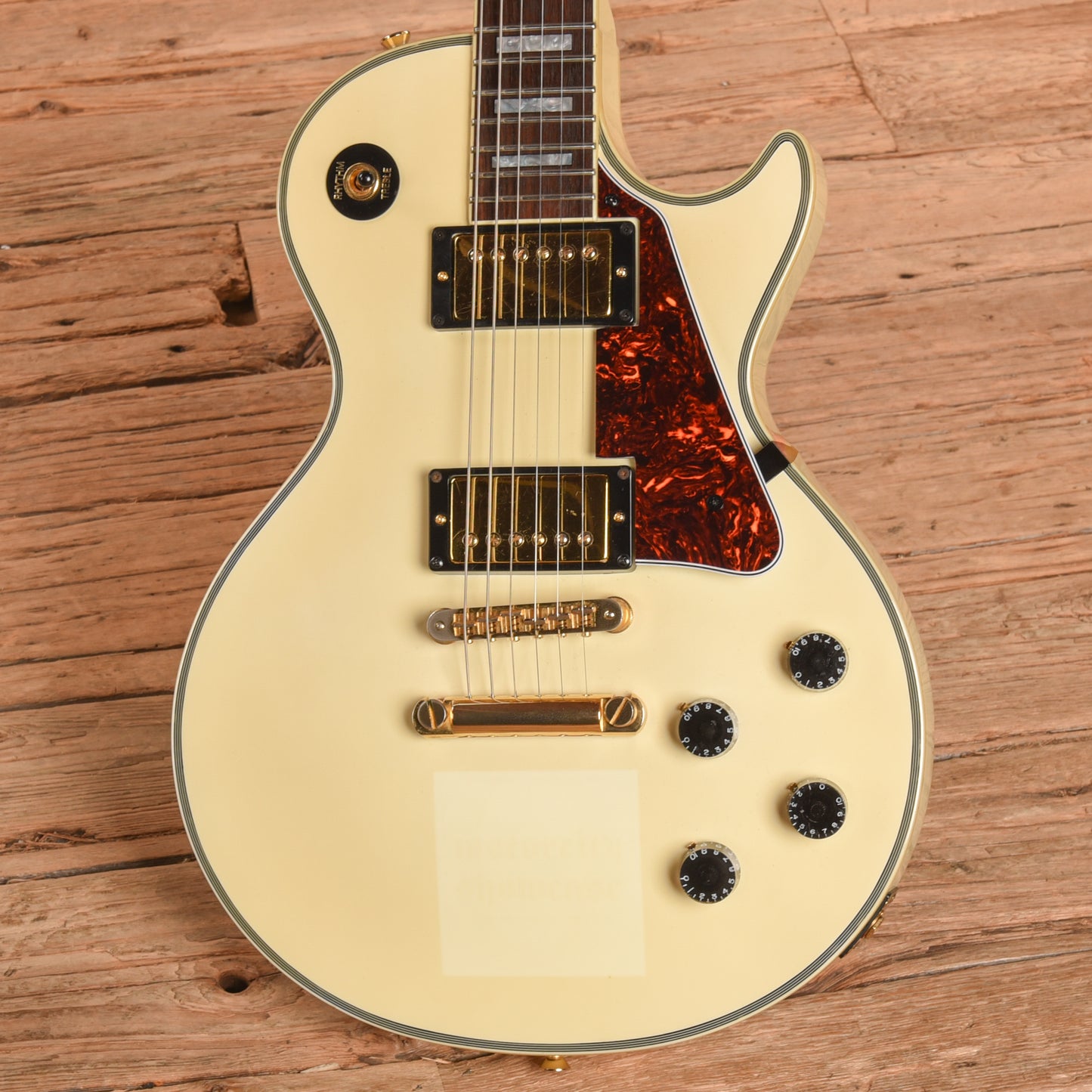 Burny RLC-55 White Electric Guitars / Solid Body