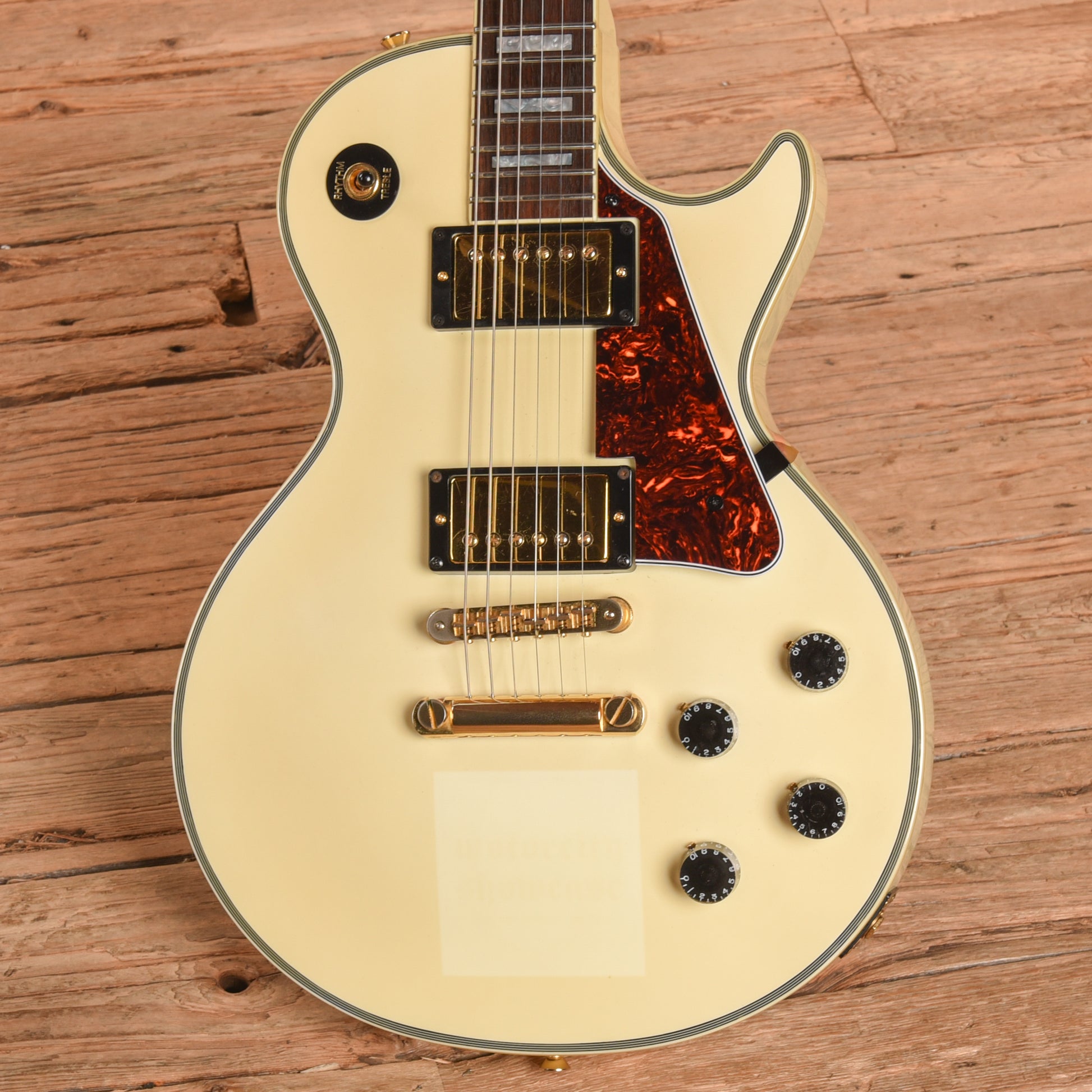 Burny RLC-55 White Electric Guitars / Solid Body