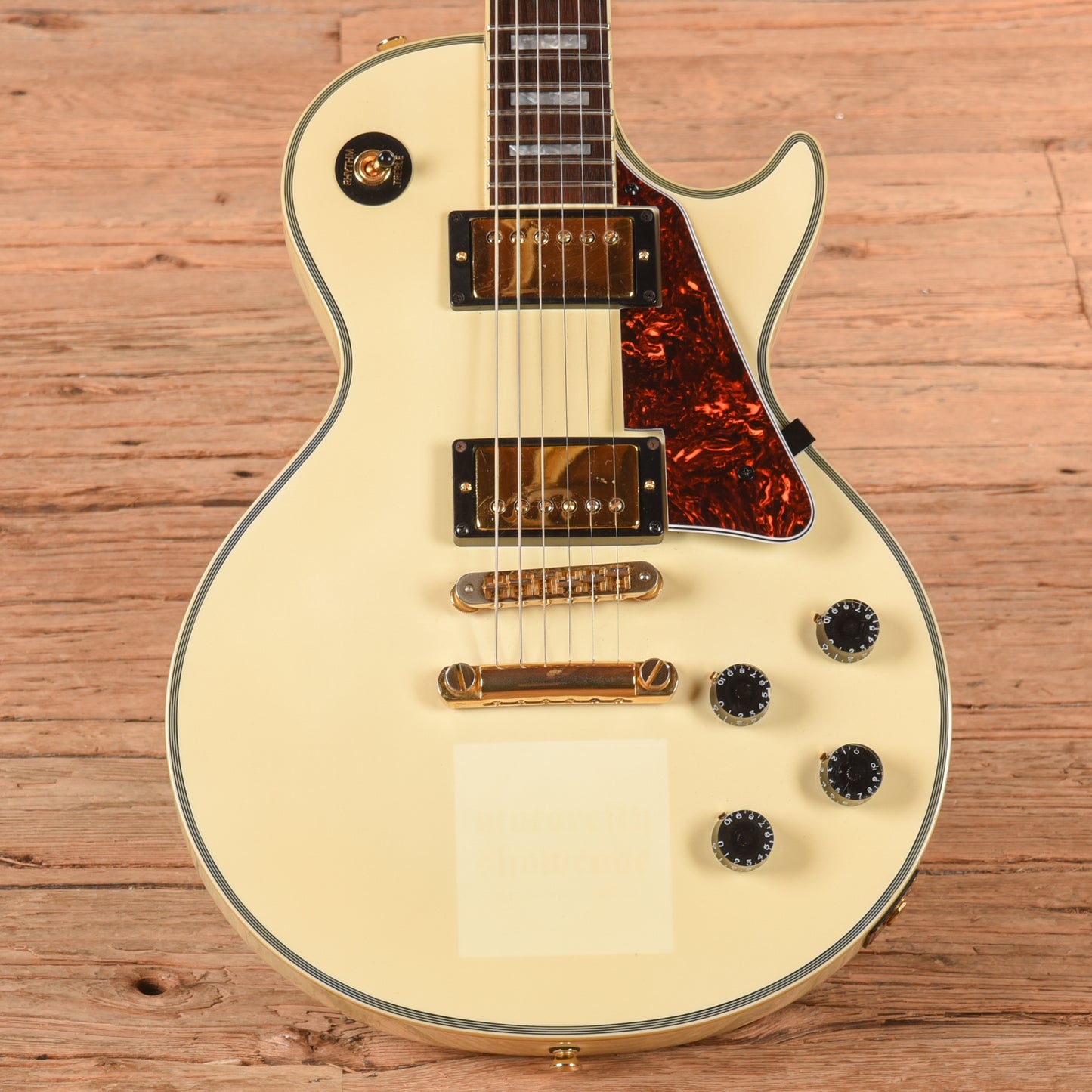 Burny RLC-55 White Electric Guitars / Solid Body