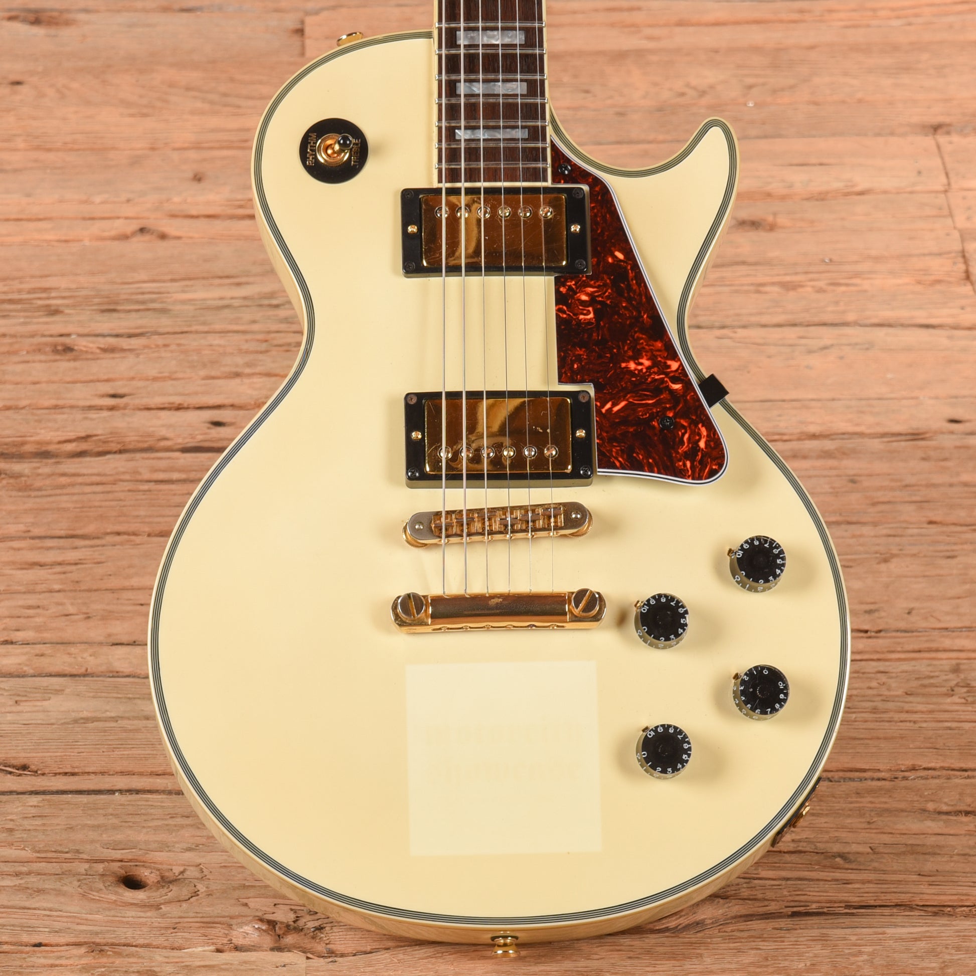 Burny RLC-55 White Electric Guitars / Solid Body