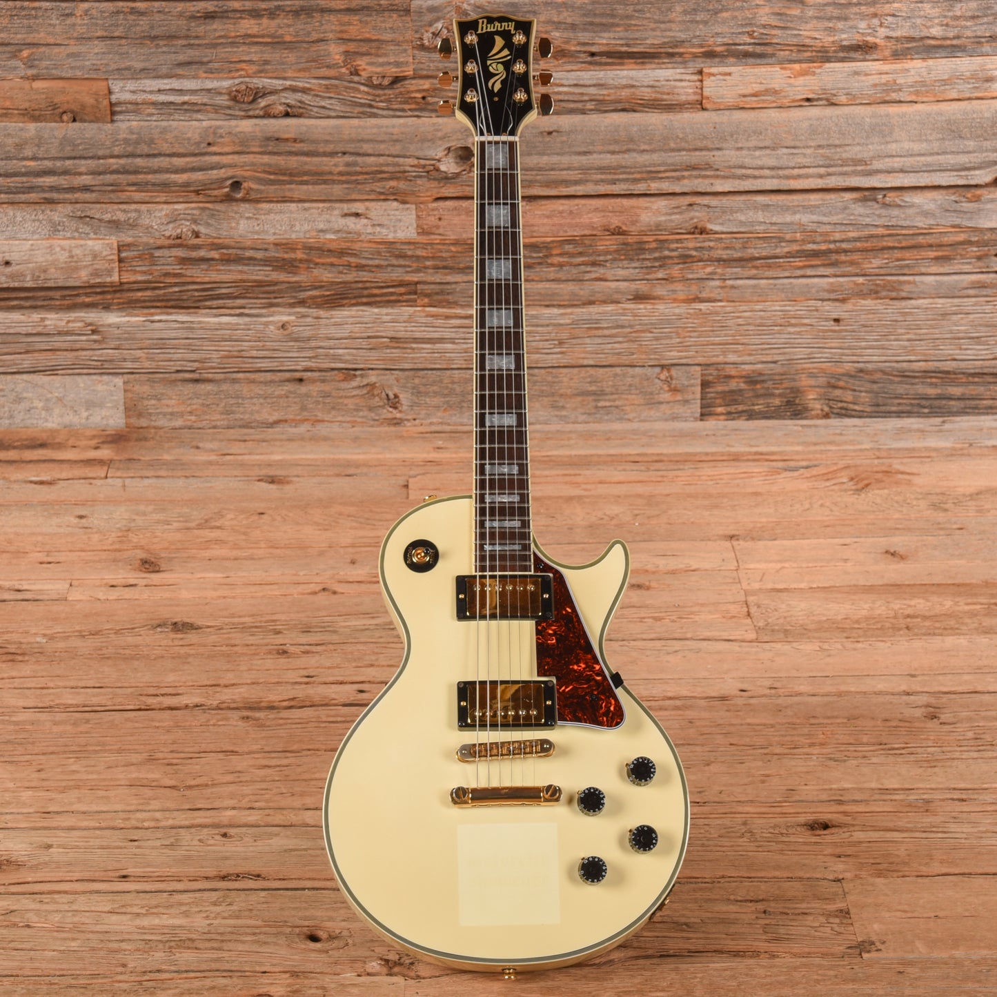 Burny RLC-55 White Electric Guitars / Solid Body