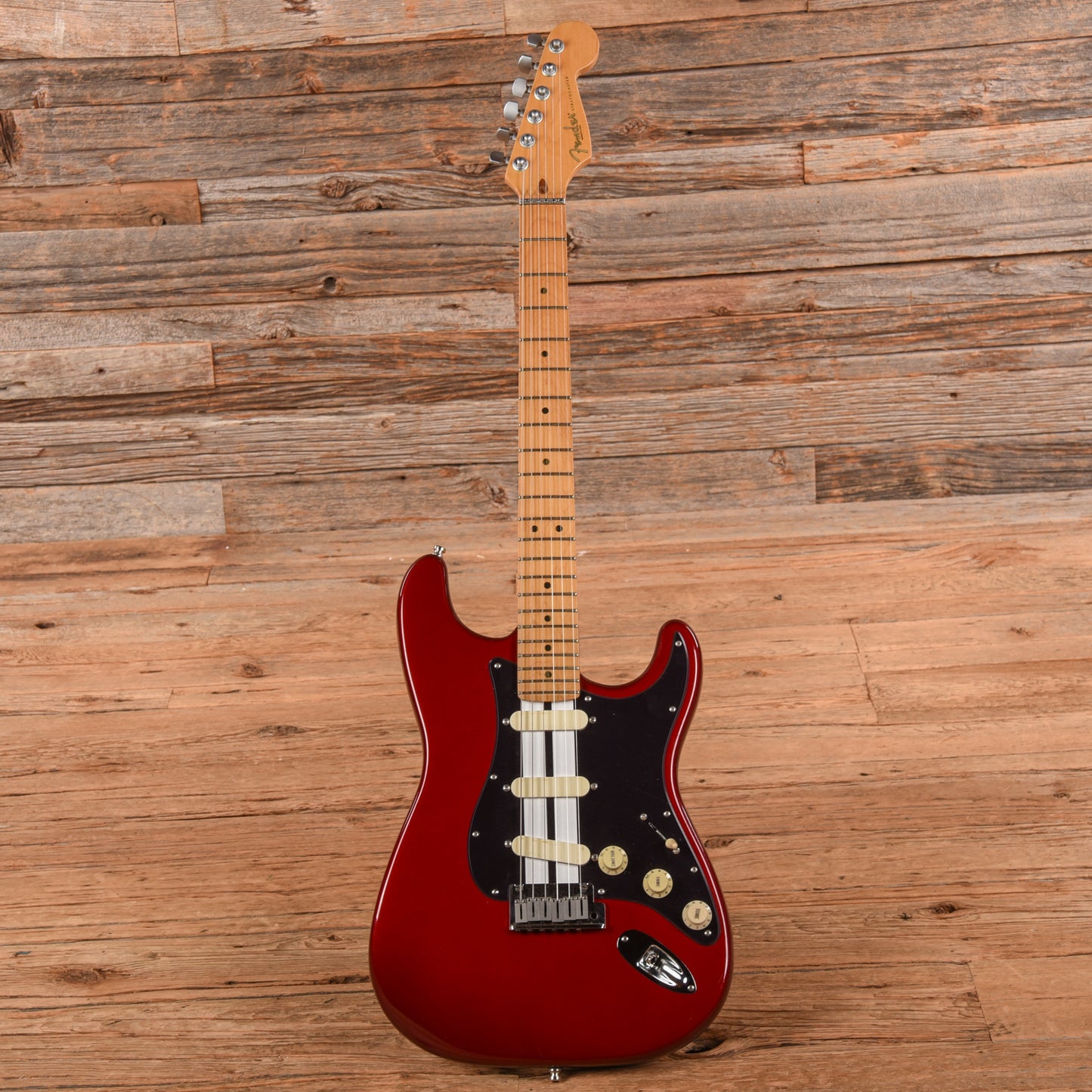 Fender Deluxe Stratocaster Plus With Unknown Body Crimson Red 1996