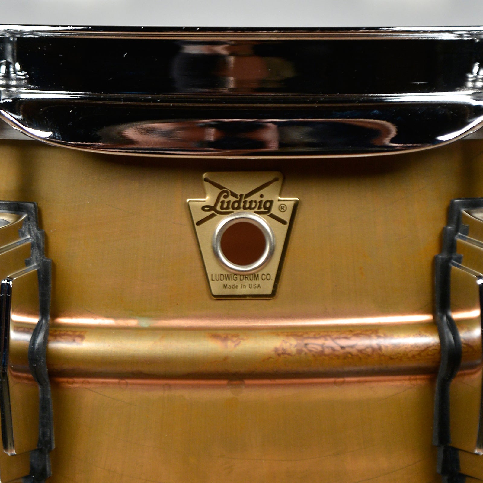 Ludwig 5x14 Raw Copper Phonic Snare Drum