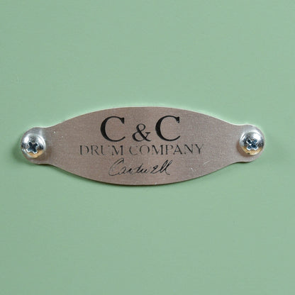 C&C Maple/Gum 13/16/22 3pc. Drum Kit Menta Green Satin w/Wood Hoops Drums and Percussion / Acoustic Drums / Full Acoustic Kits