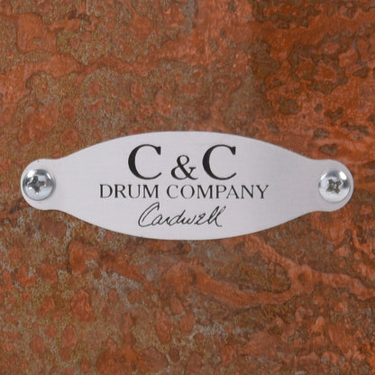 C&C 6.5x14 Custom Splattered Copper Over Steel Snare Drum Drums and Percussion / Acoustic Drums / Snare