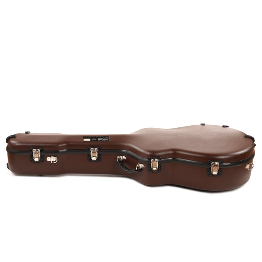 Calton Cases Acoustic J-45 Guitar Case Brown w/Pink Velvet Interior Accessories / Cases and Gig Bags / Guitar Cases