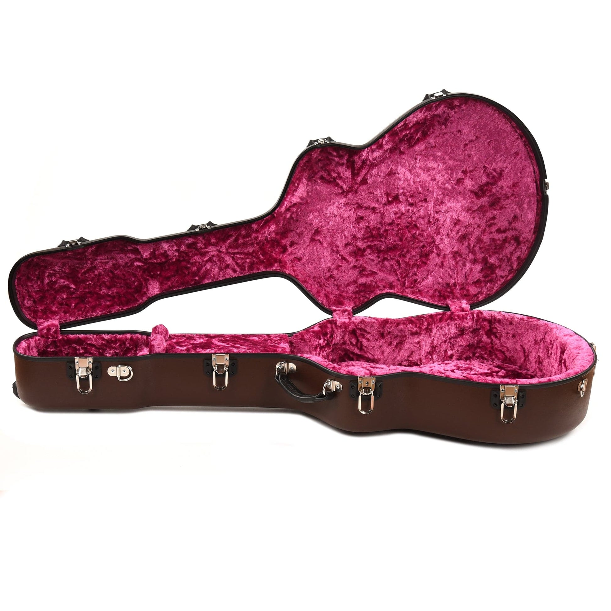 Calton Cases Acoustic J-45 Guitar Case Brown w/Pink Velvet Interior Accessories / Cases and Gig Bags / Guitar Cases