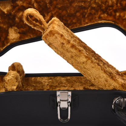 Calton Cases Electric ES-335 Guitar Case Black w/Gold Velvet Interior Accessories / Cases and Gig Bags / Guitar Cases