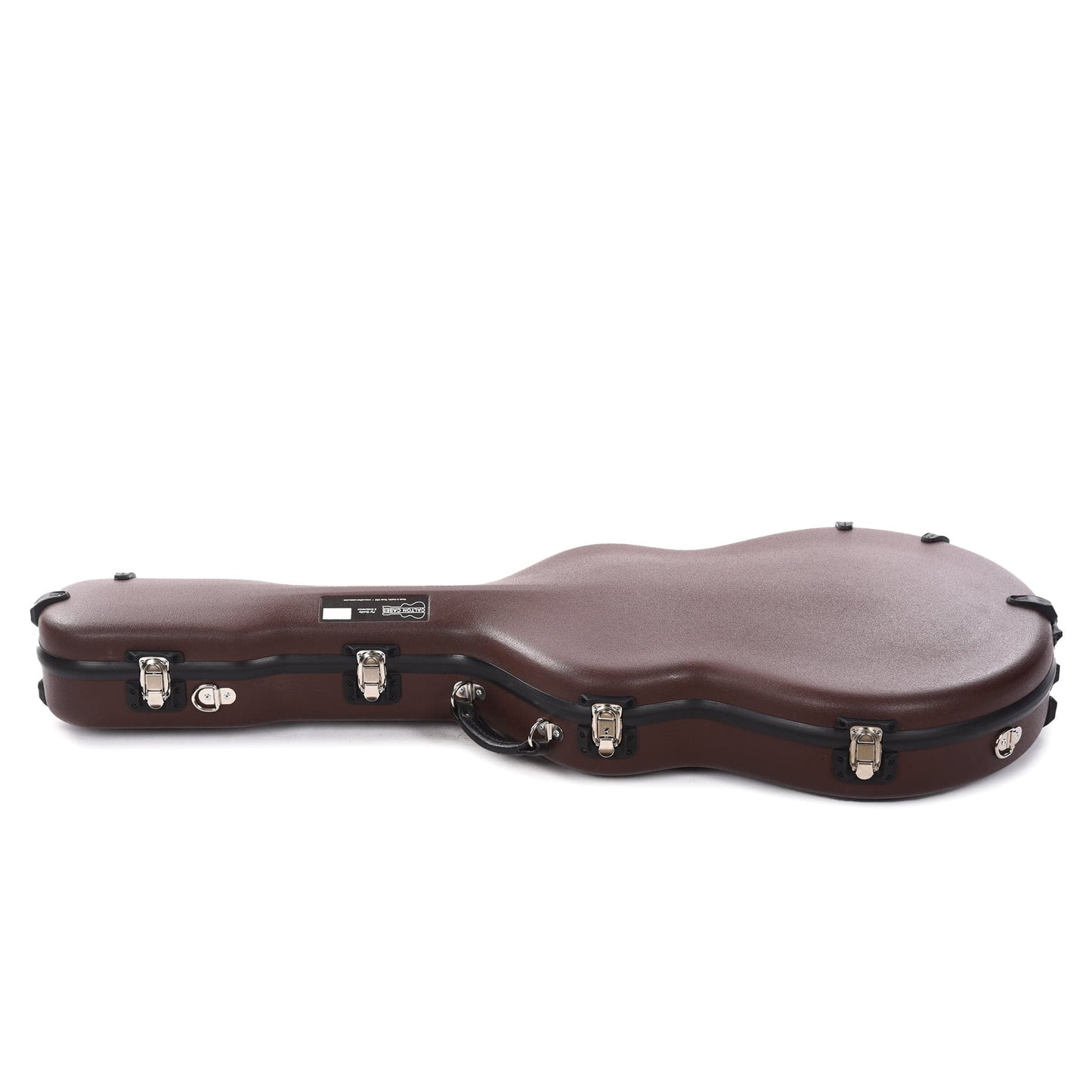 Calton Cases Electric Jazzmaster Guitar Case Brown w/Gold Velvet Interior Accessories / Cases and Gig Bags / Guitar Cases