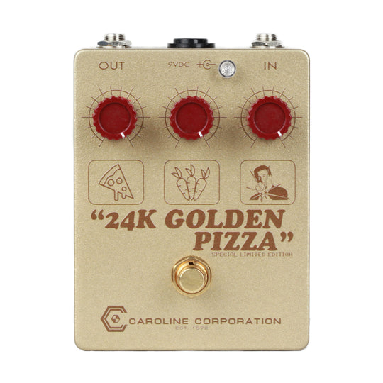 Caroline 24K Golden Pizza Limited Fuzzdrive Pedal Effect Pedals
