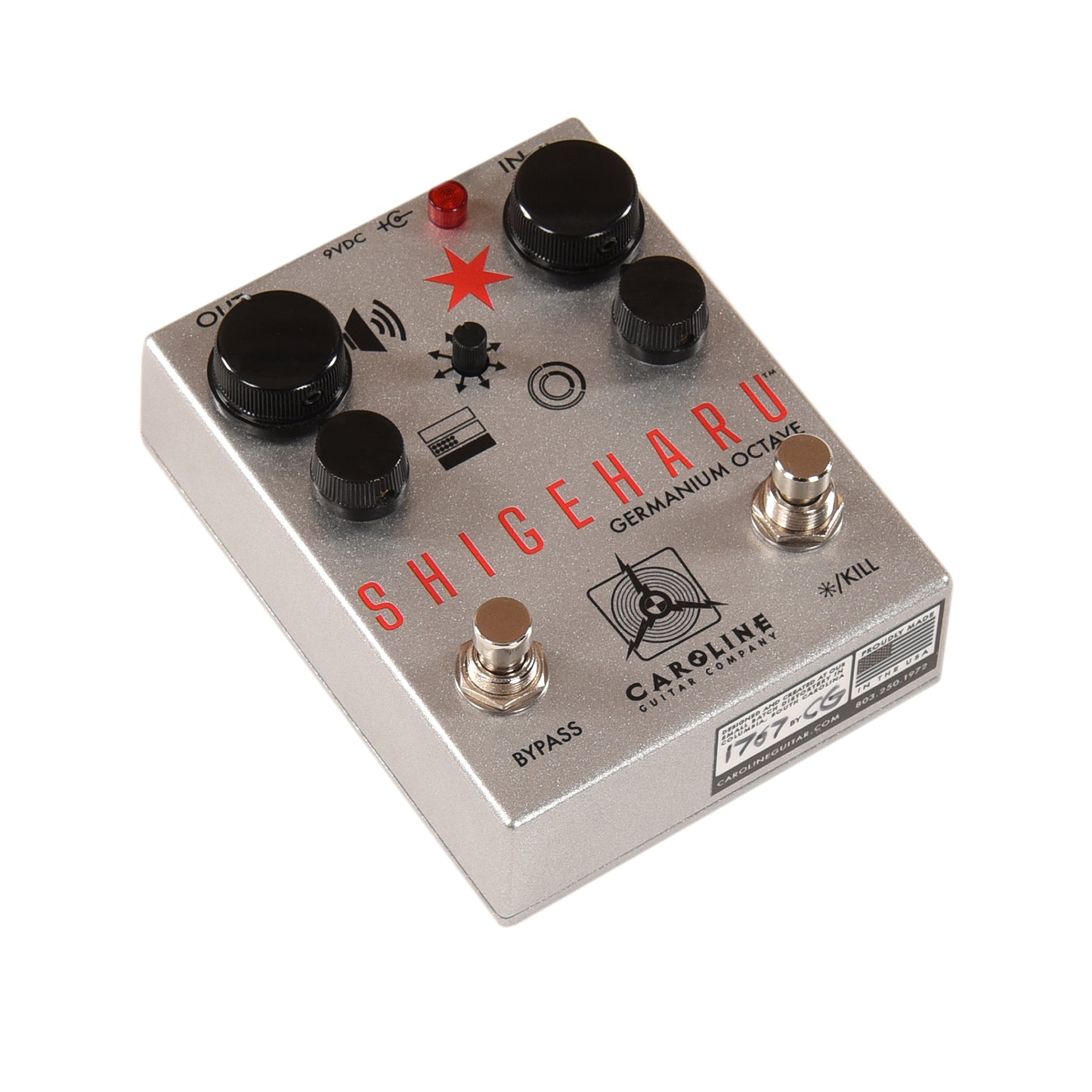 Caroline Shigeharu Germanium Fuzz/Octave Pedal Silver Effects and Pedals / Fuzz