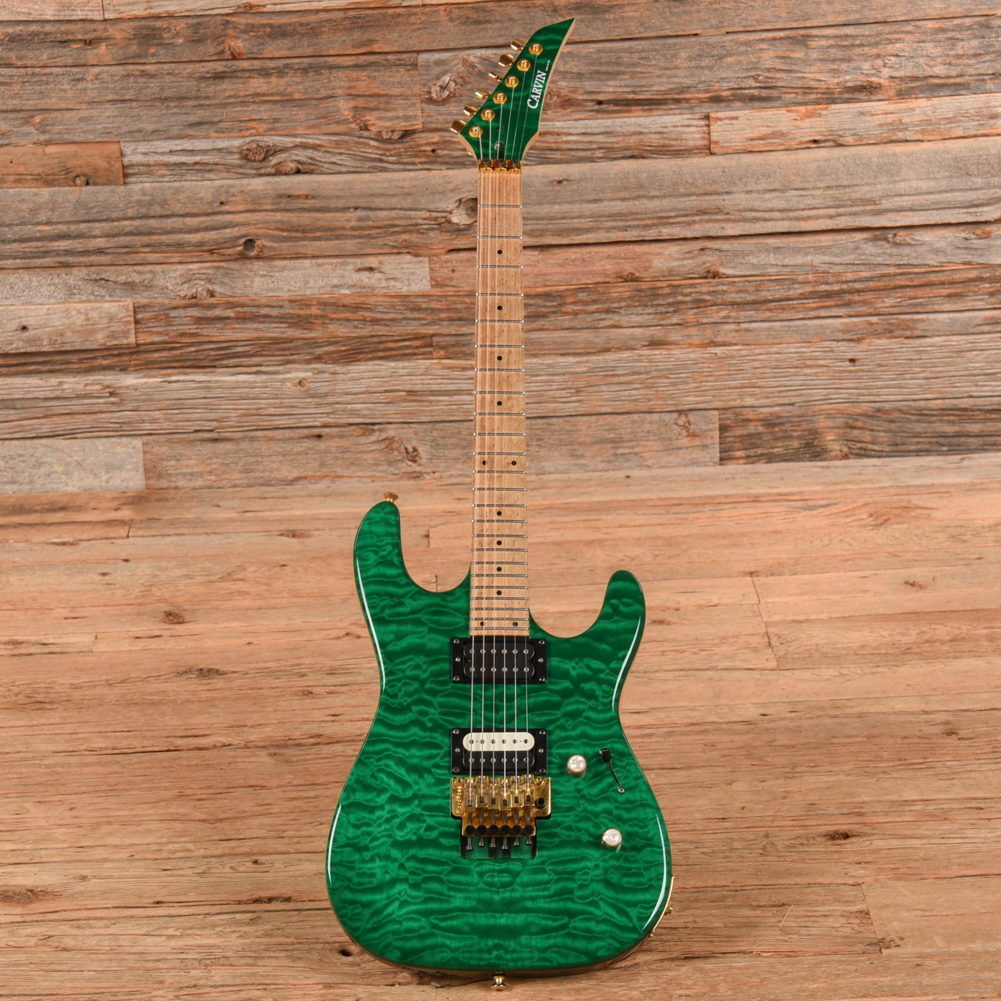 Carvin ST300 Transparent Green Electric Guitars / Solid Body