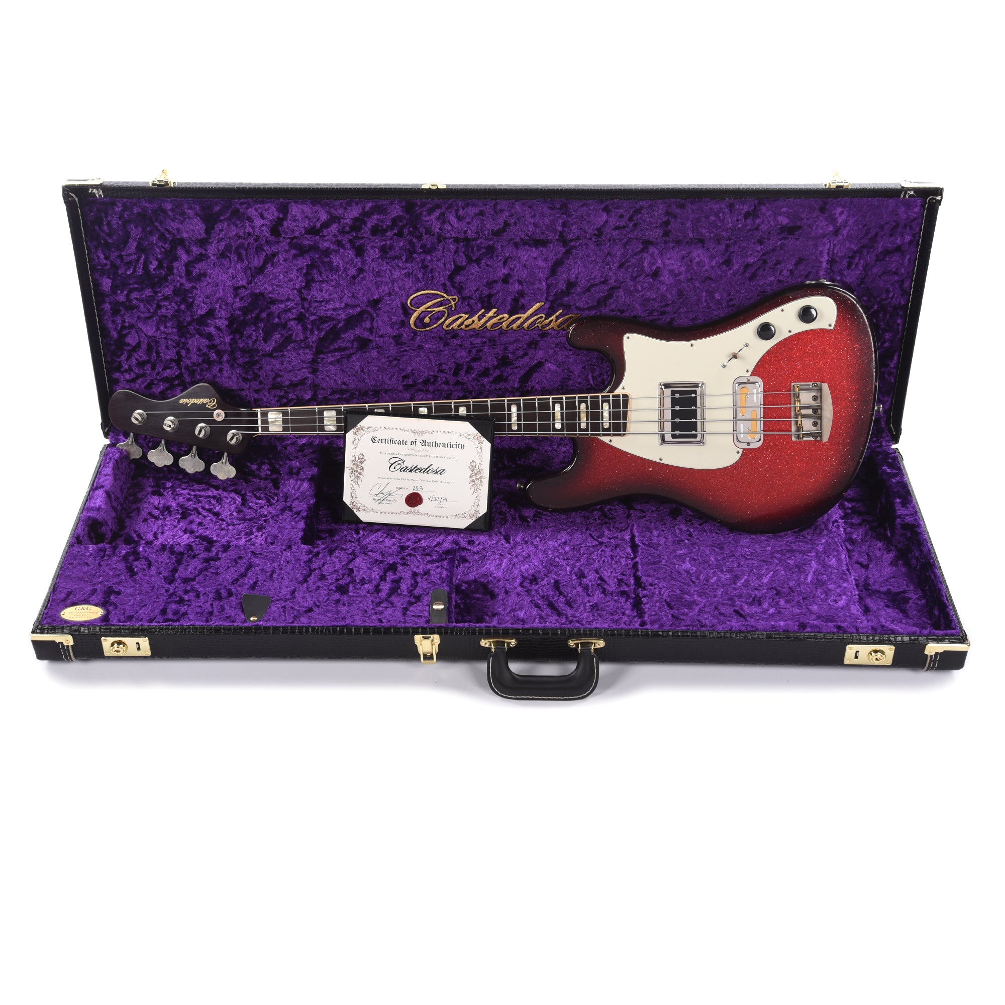 Castedosa Conchers Short-Scale Bass Aged Red Burst w/Novak Pickups Bass Guitars / Short Scale