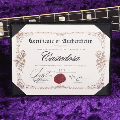 Castedosa Conchers Short-Scale Bass Aged Red Burst w/Novak Pickups Bass Guitars / Short Scale