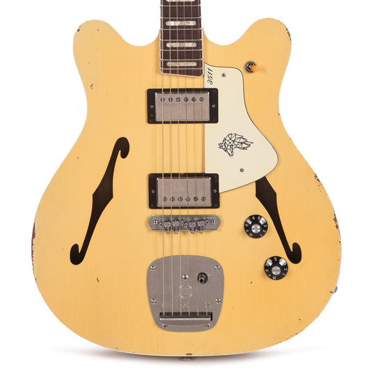Castedosa 3511 Lobo Aged Burnt Marshmallow w/TS Humbuckers & Matching Headstock Electric Guitars / Semi-Hollow