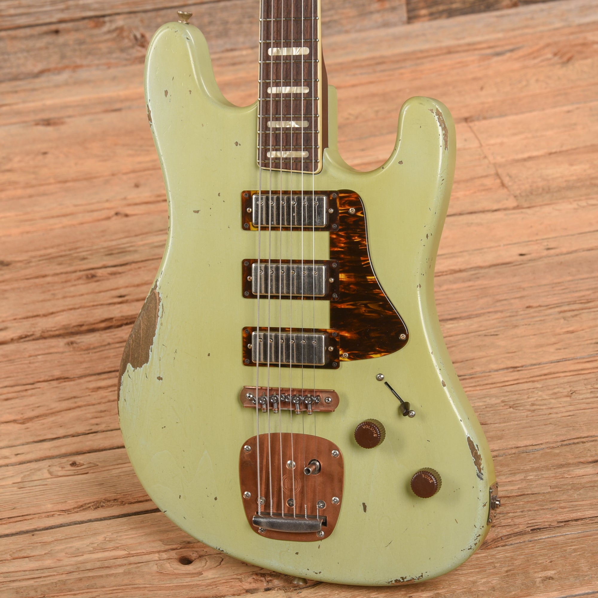Castedosa Conchers Baritone Aged Sonic Blue Electric Guitars / Solid Body