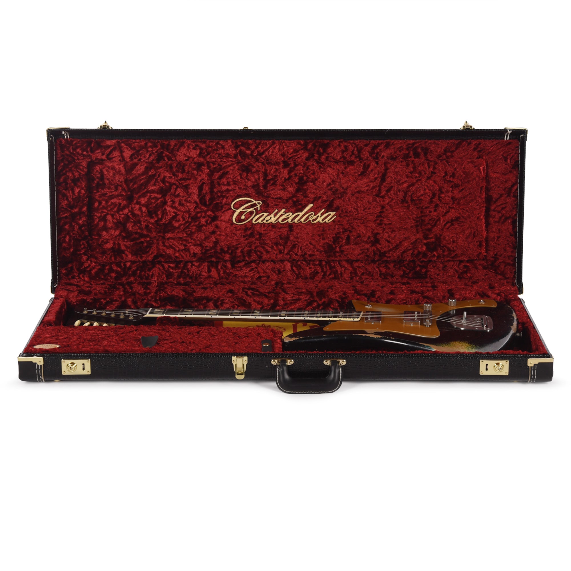 Castedosa Maravilla L-84 Standard Heavy Aged Black Over Surf Burst Electric Guitars / Solid Body