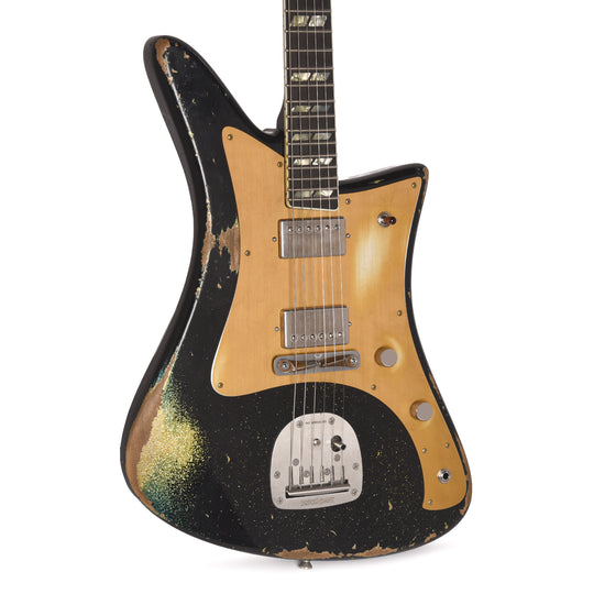 Castedosa Maravilla L-84 Standard Heavy Aged Black Over Surf Burst Electric Guitars / Solid Body