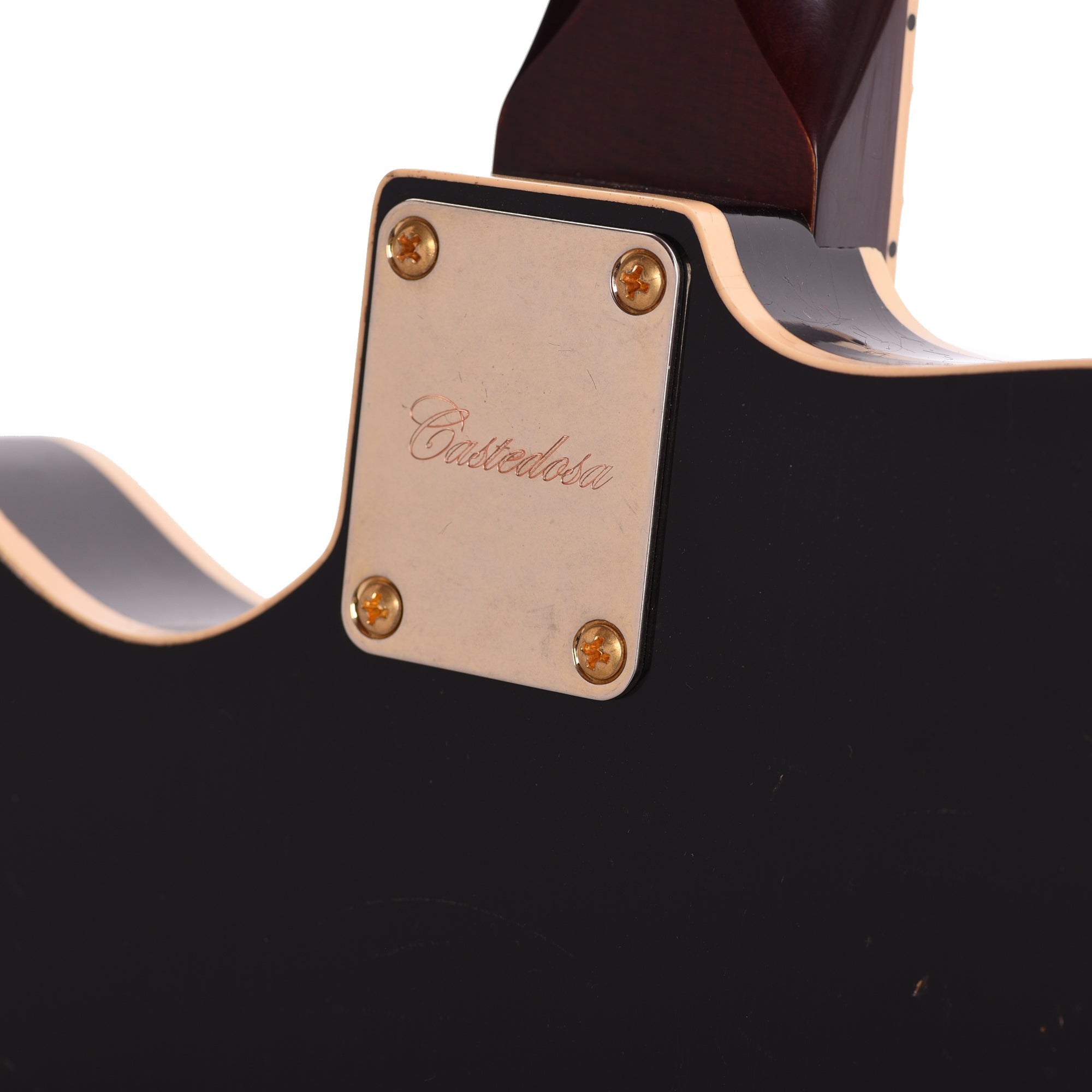 Castedosa The Halcón Custom Baritone Light Aged Lacquer Aged Black Electric Guitars / Solid Body