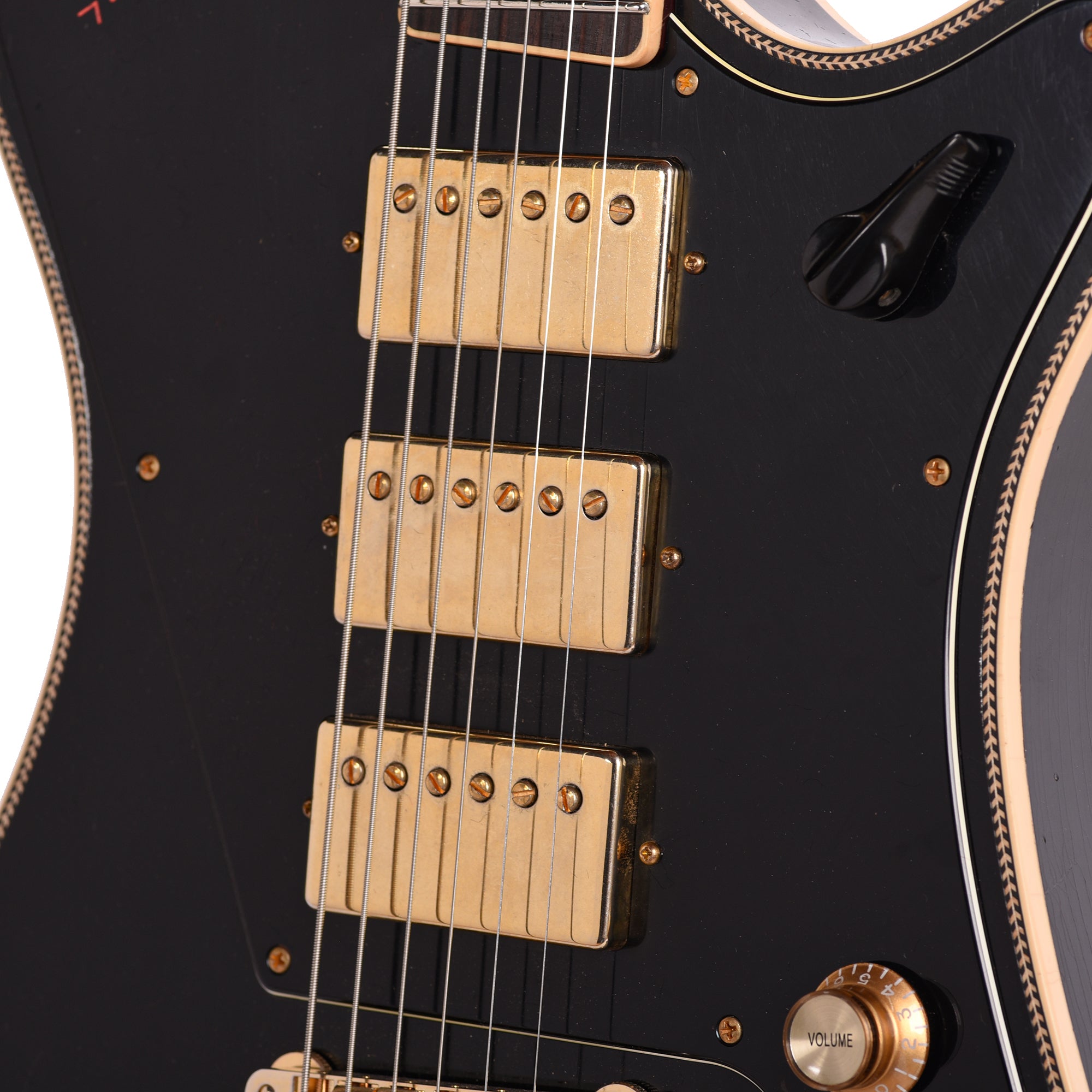 Castedosa The Halcón Custom Baritone Light Aged Lacquer Aged Black Electric Guitars / Solid Body