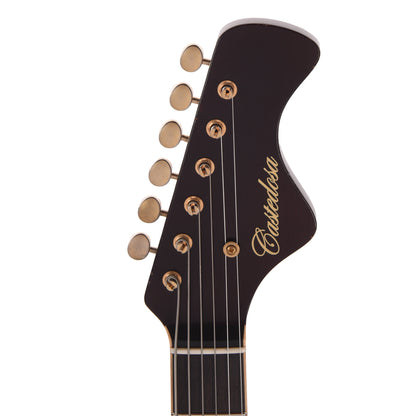 Castedosa The Halcón Custom Baritone Light Aged Lacquer Aged Black Electric Guitars / Solid Body