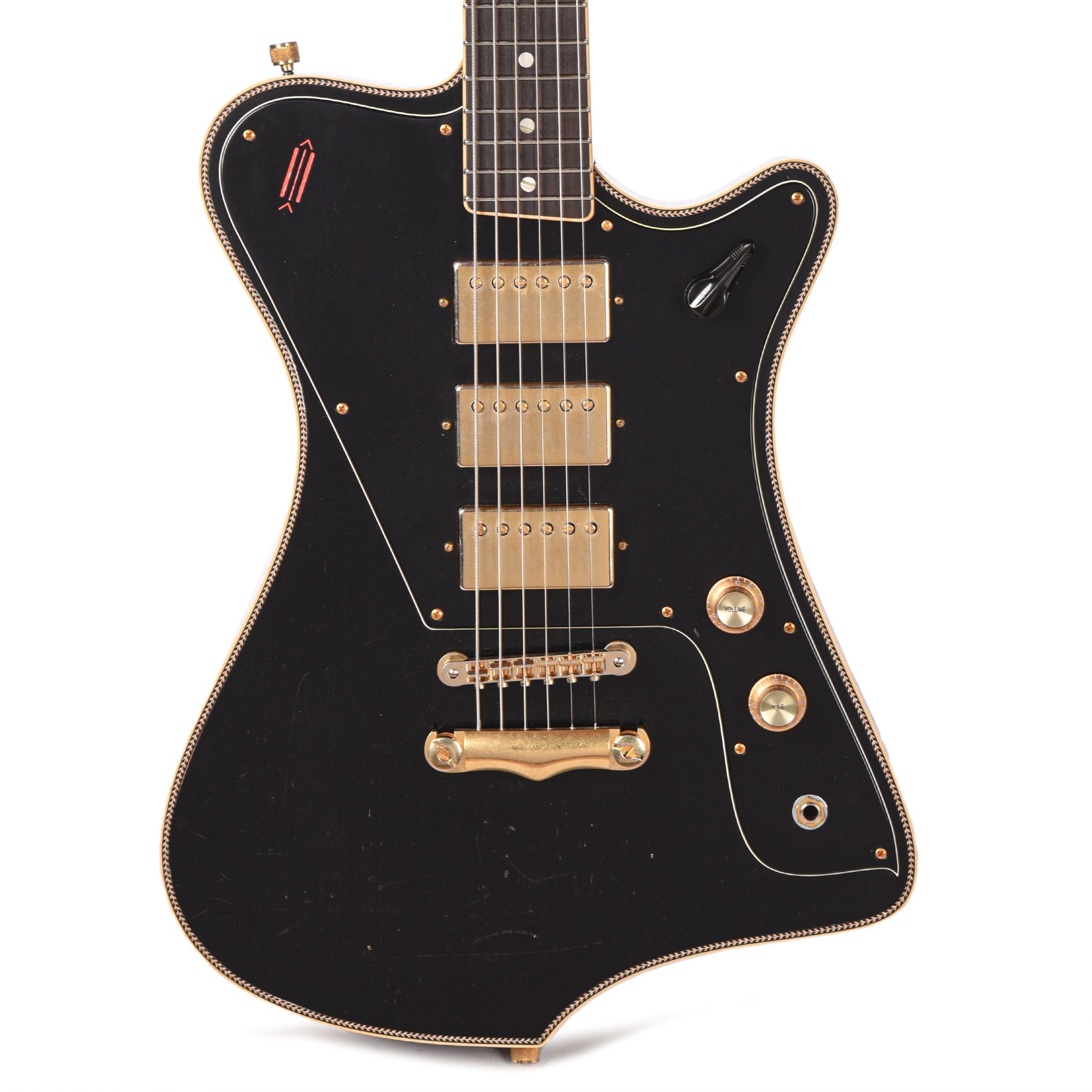 Castedosa The Halcón Custom Baritone Light Aged Lacquer Aged Black Electric Guitars / Solid Body