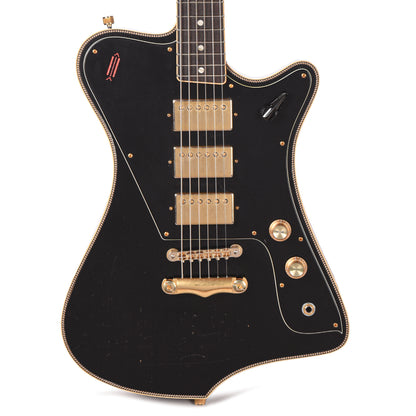 Castedosa The Halcón Custom Baritone Light Aged Lacquer Aged Black Electric Guitars / Solid Body