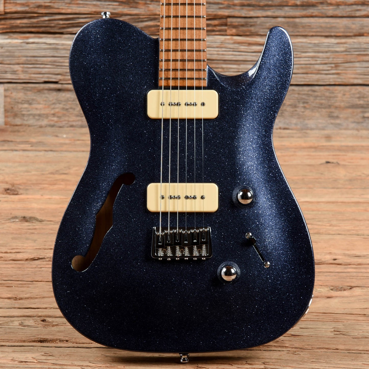 Chapman ML3 Pro Traditional Semi-Hollow Dark Blue Sparkle Electric Guitars / Semi-Hollow