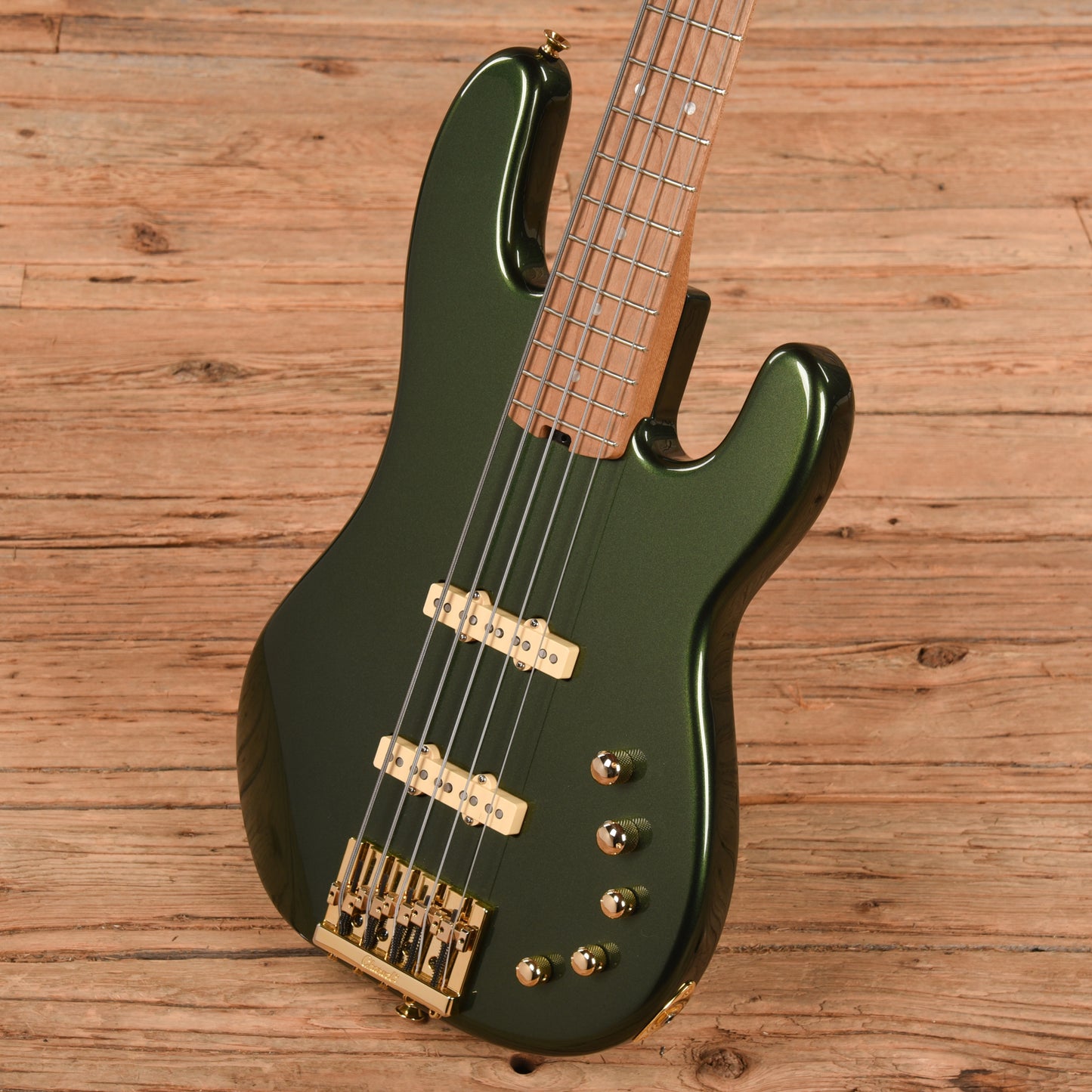Charvel Pro Mod San Dimas Bass JJ V Lambo Green 2022 Bass Guitars / 5-String or More
