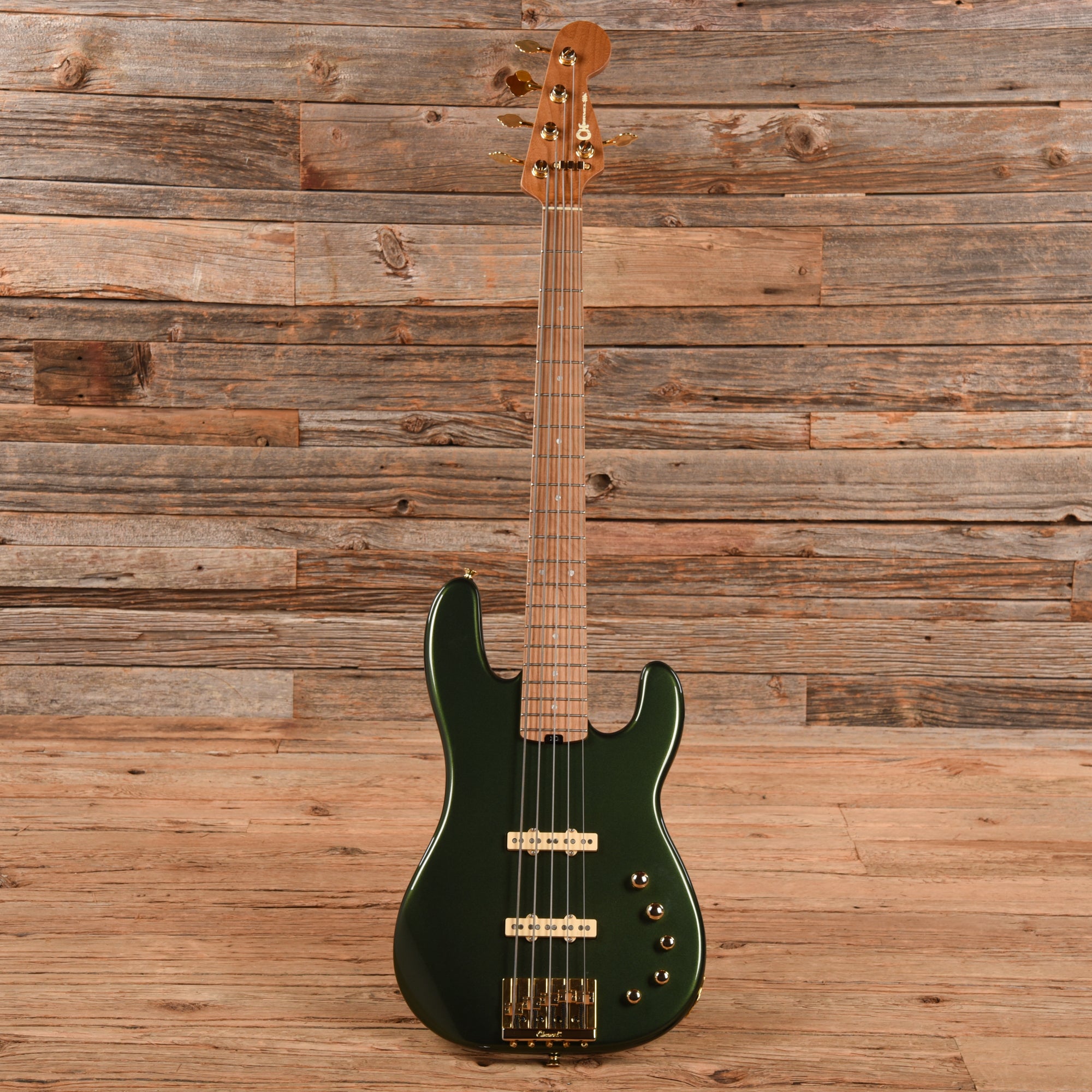 Charvel Pro Mod San Dimas Bass JJ V Lambo Green 2022 Bass Guitars / 5-String or More