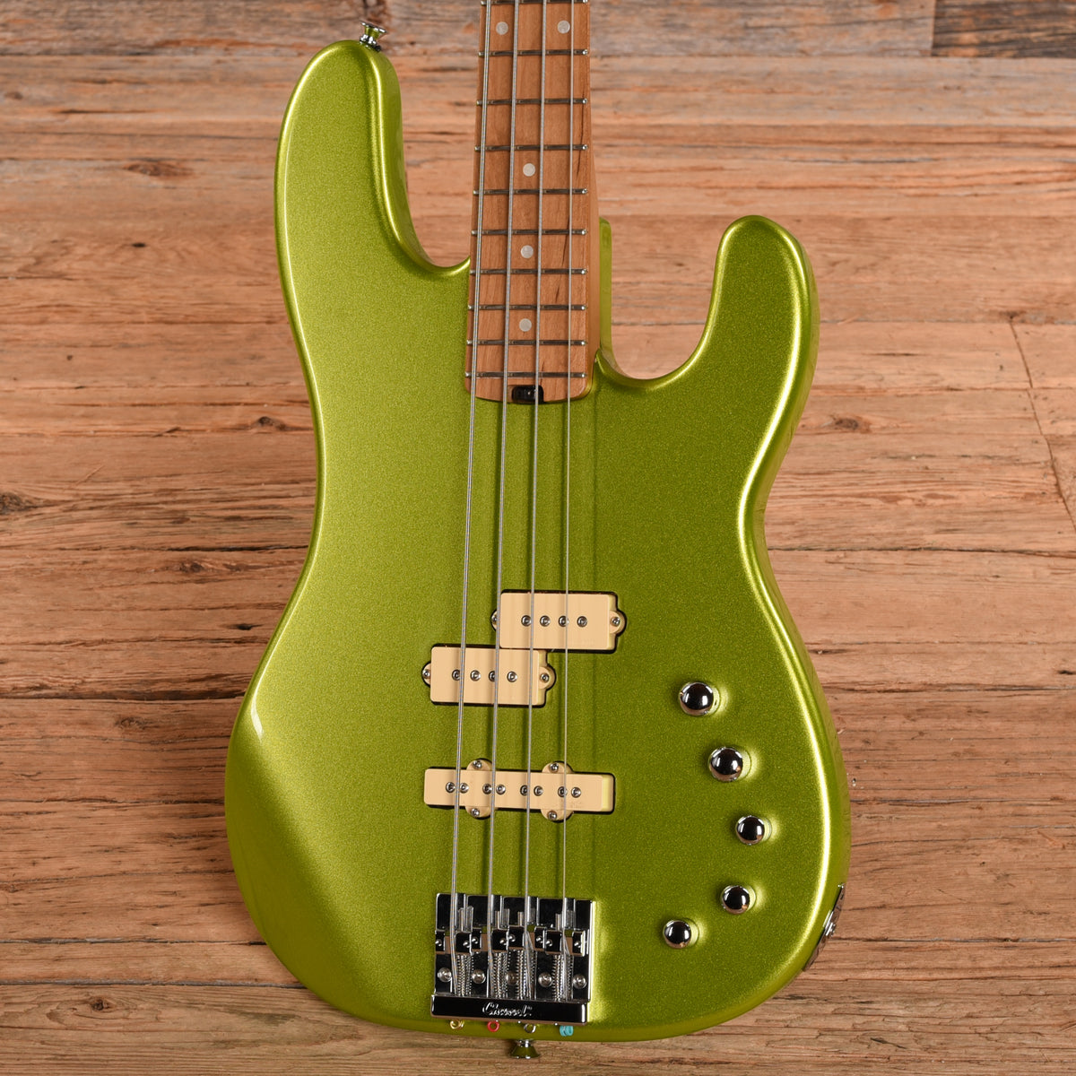 Charvel Pro Mod San Dimas Bass PJ IV Lime Green Metallic 2020 Bass Guitars